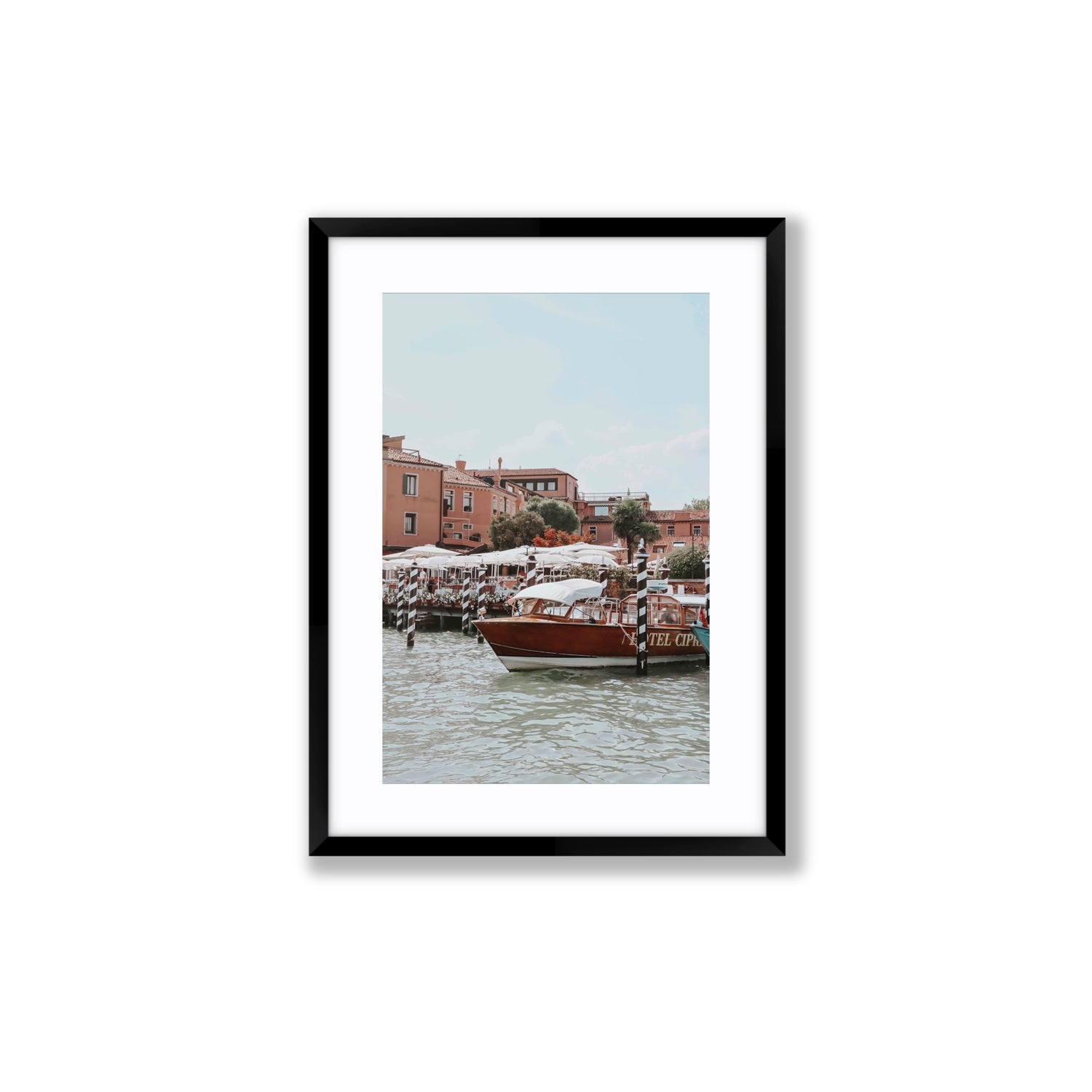 Queen Of The Adriatic Venice Italian wall art Medium fine art print in black frame with matboard