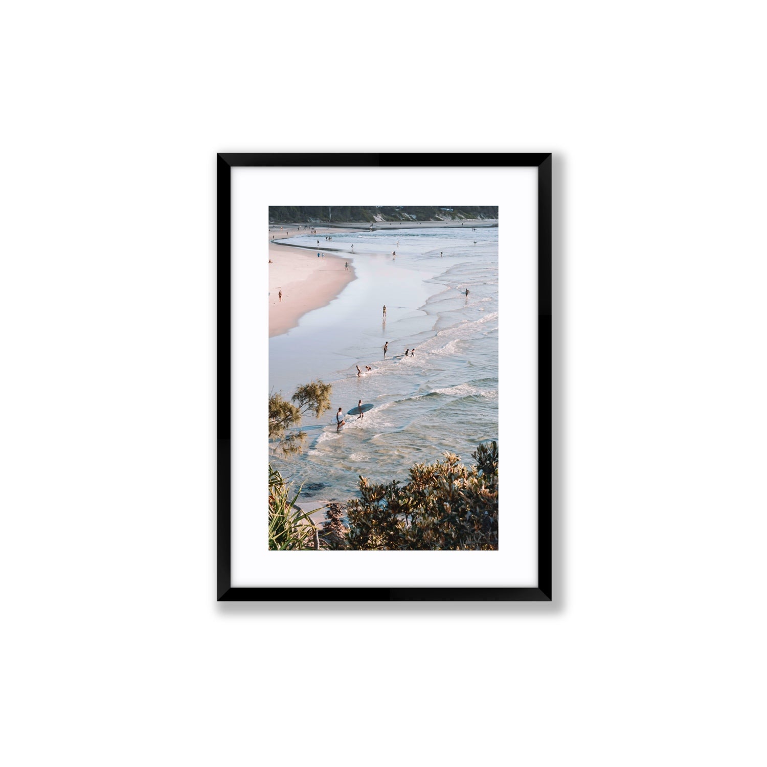 Healing Waters fine art print, Byron Bay, Australia, Medium, Black Frame · Matboard, Fine Art Print