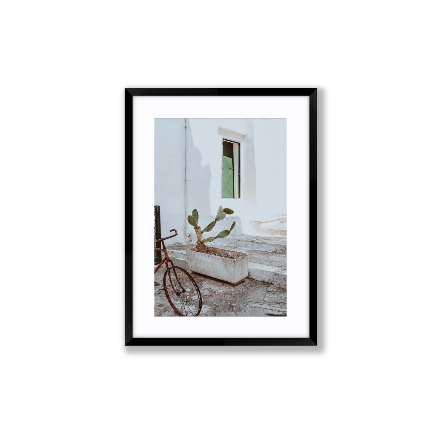 Simple Harmony fine art print, Puglia, Italy, Medium, Black Frame · Matboard, Fine Art Print
