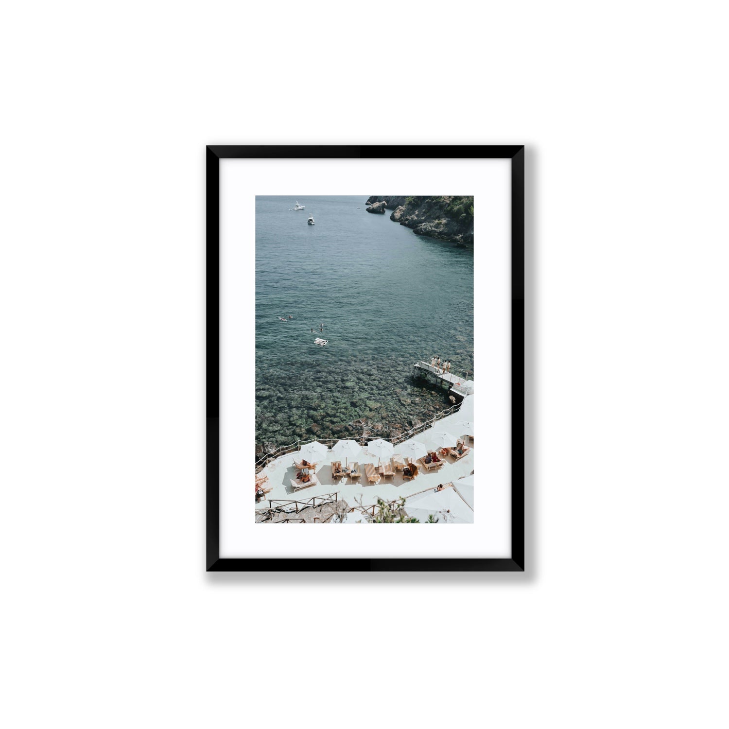 Until The Sun Goes Down Tuscany Italian decor wall art Medium fine art print in black frame with matboard