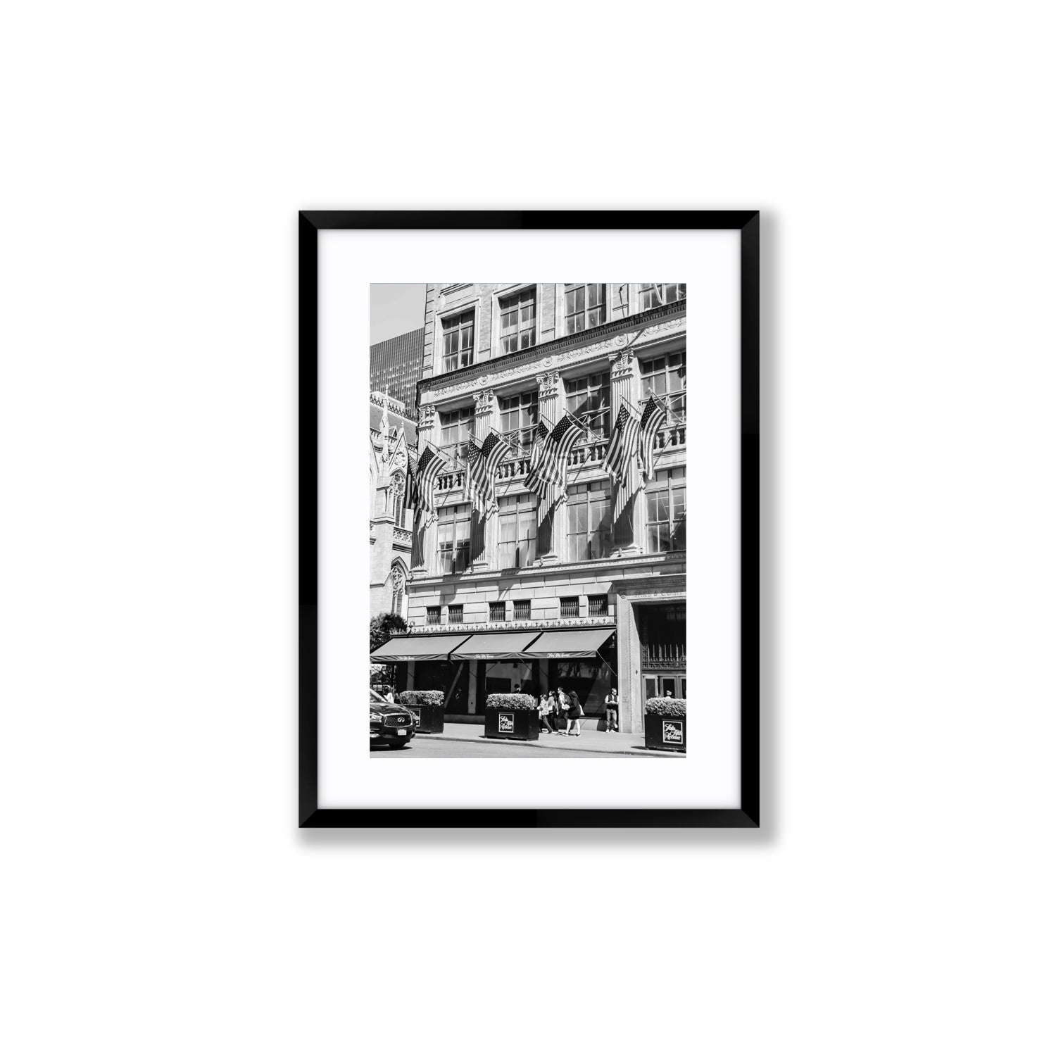 Luxury On Fifth fine art print, New York, United States, Medium, Black Frame · Matboard, Fine Art Print
