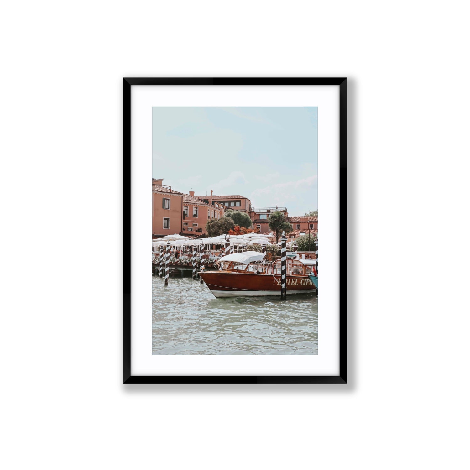 Queen Of The Adriatic Venice Italian wall art Large fine art print in black frame with matboard