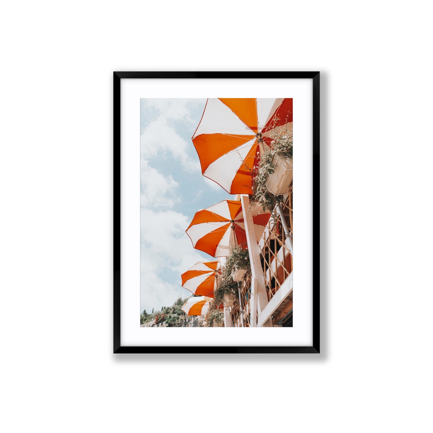 Mantienilo Semplice fine art print, Positano, Italy, Large, Black Frame · Matboard, Fine Art Print