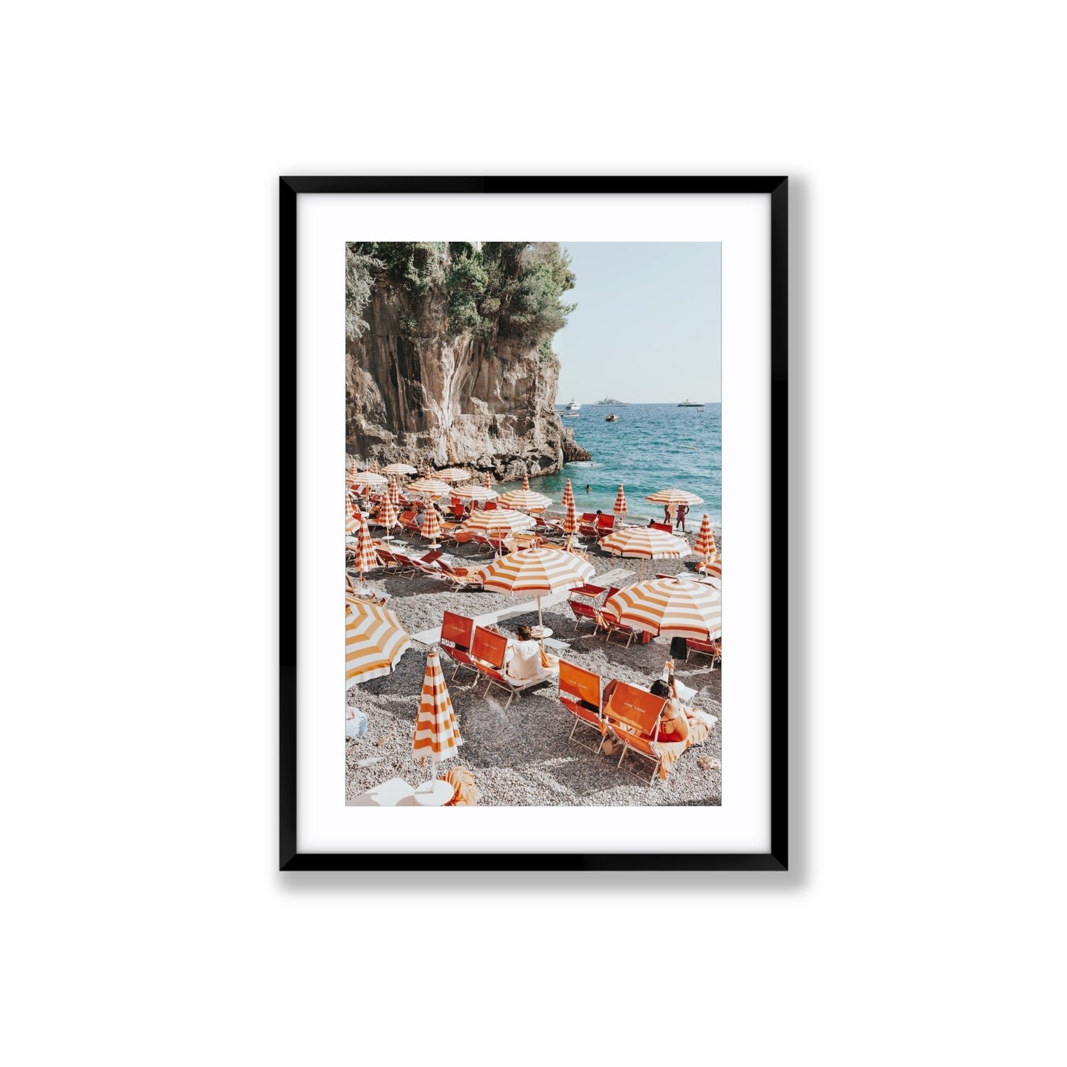 Tangerine Dream fine art print, Positano, Italy, Large, Black Frame · Matboard, Fine Art Print