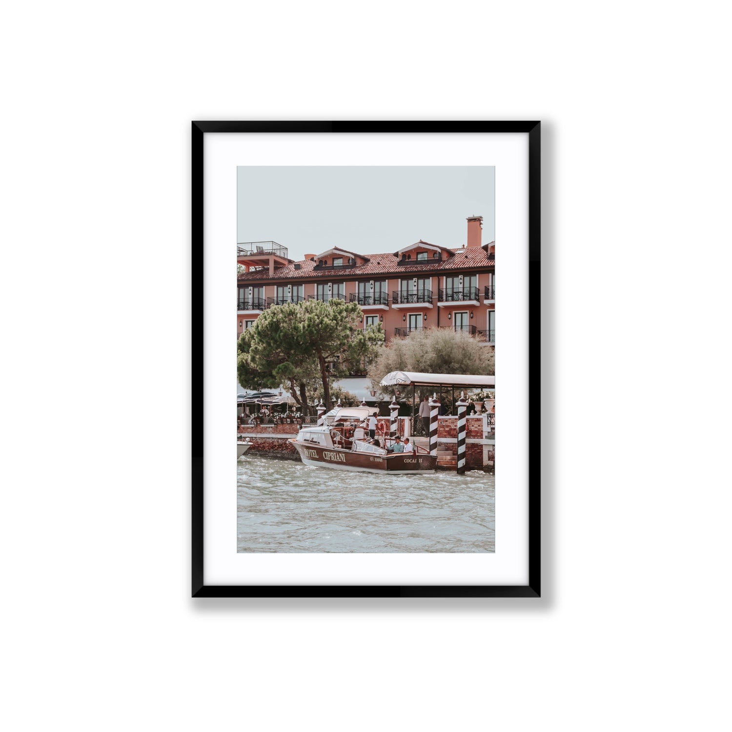 Cocai II Venice Italian wall art Large fine art print in black frame with matboard