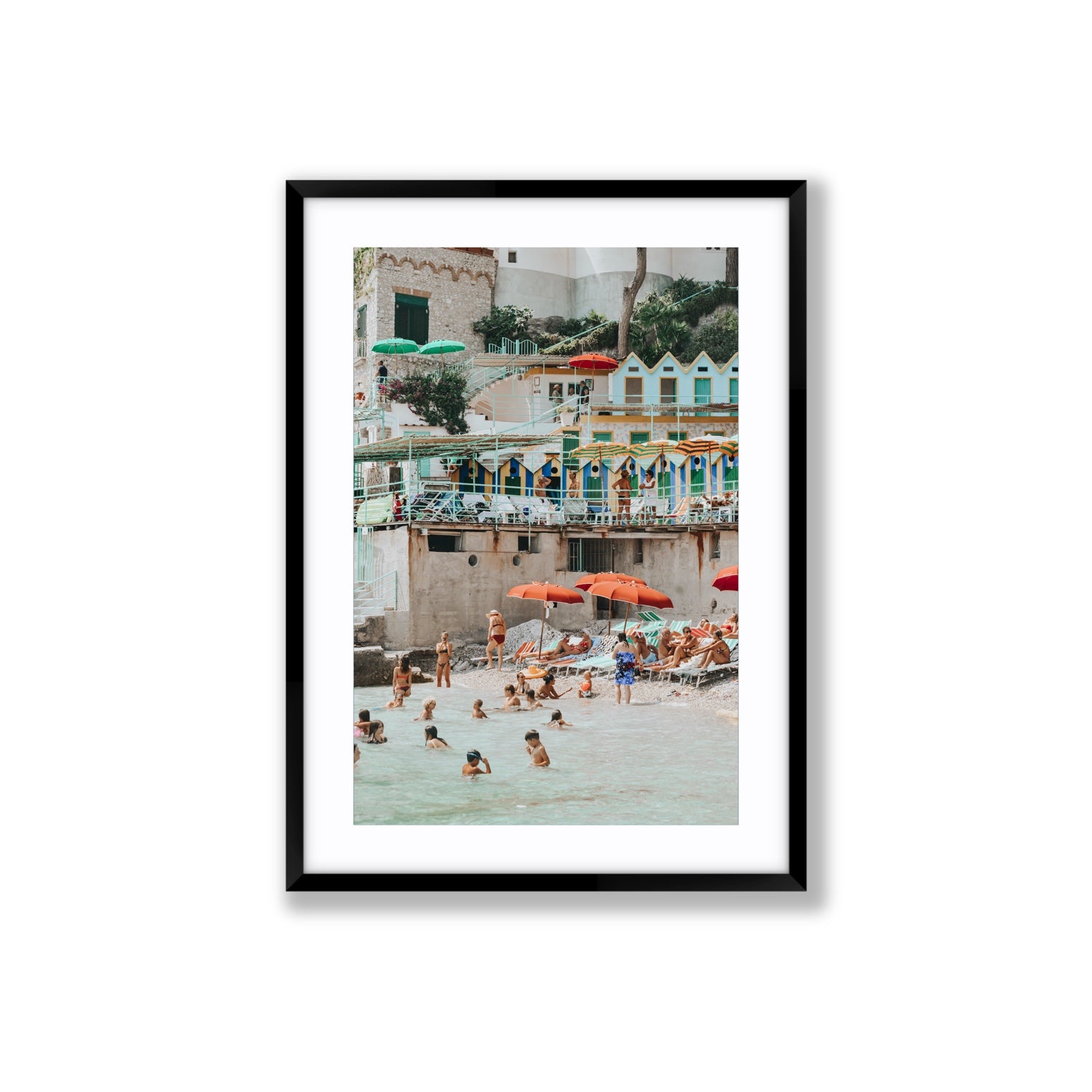 Kaleidoscope fine art print, Capri, Italy, Large, Black Frame · Matboard, Fine Art Print