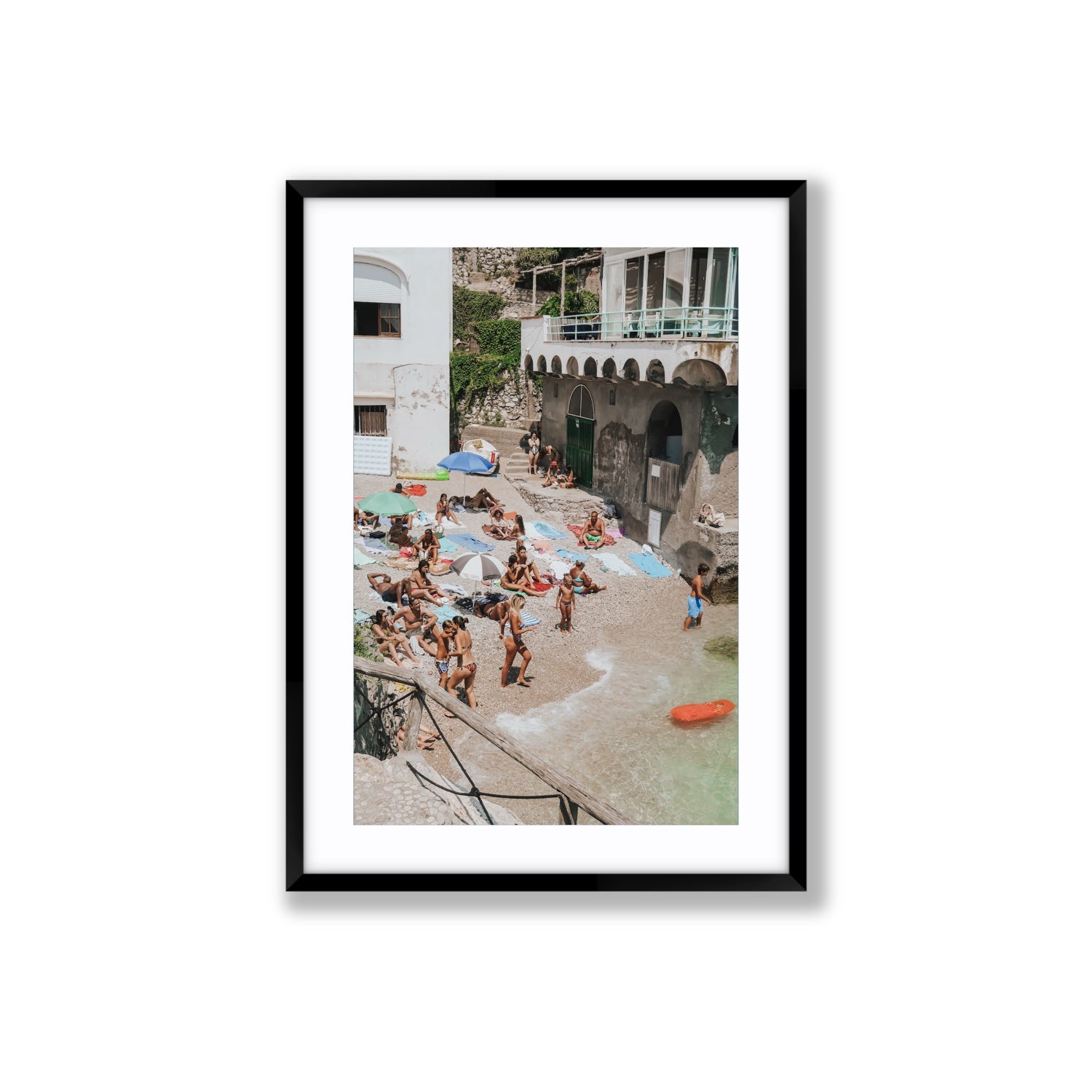 The Sunbathers Oasis fine art print, Capri, Italy, Large, Black Frame · Matboard, Fine Art Print