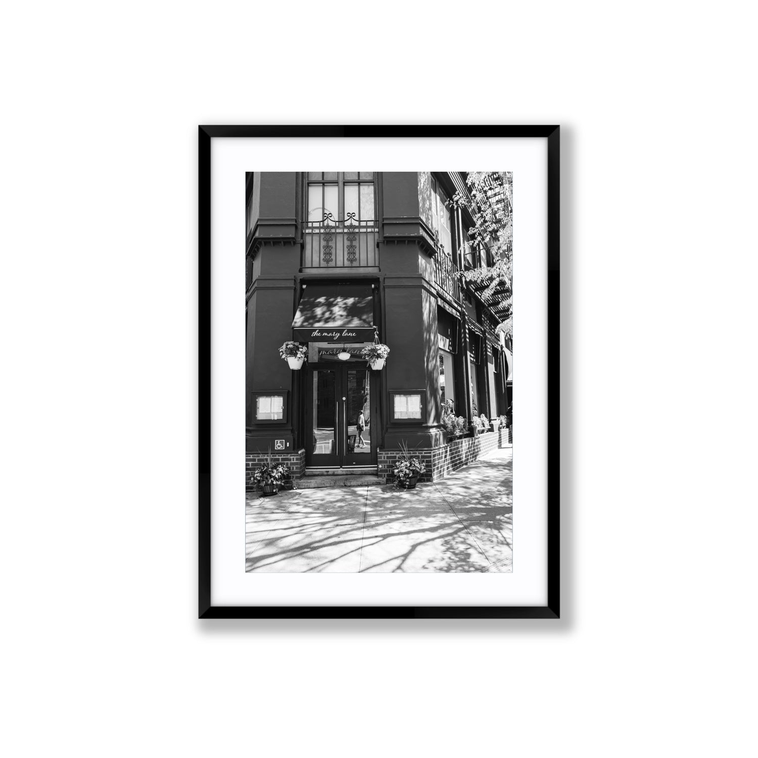 Mary's Corner fine art print, New York, United States, Large, Black Frame · Matboard, Fine Art Print