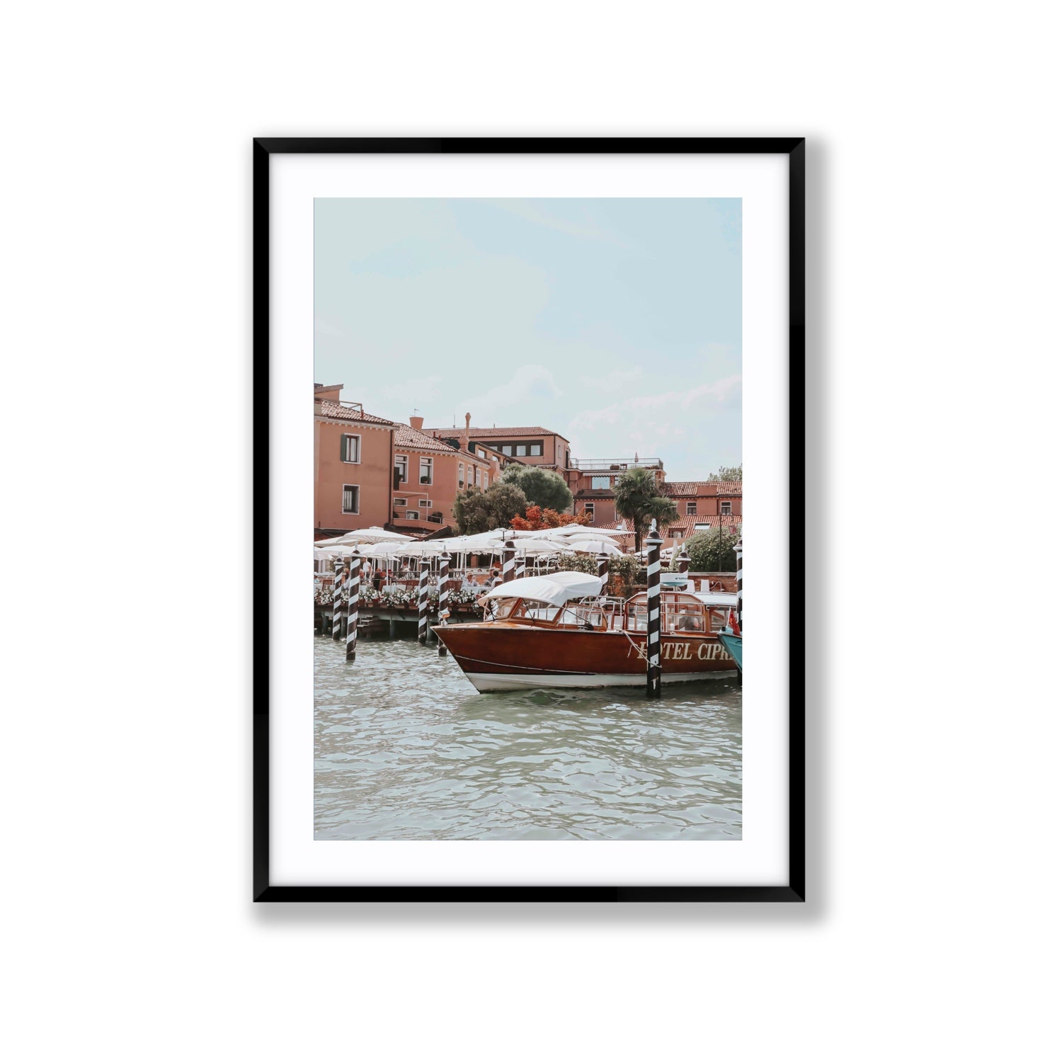 Queen Of The Adriatic Venice Italian wall art Extra Large fine art print in black frame with matboard