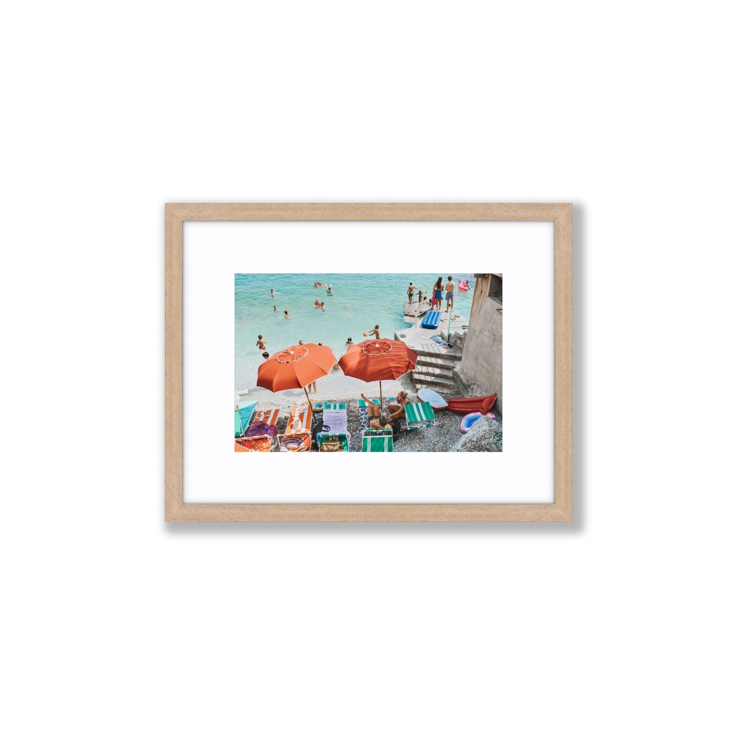 Water Wonderland fine art print, Capri, Italy, Small, Natural Oak Frame · Matboard, Fine Art Print