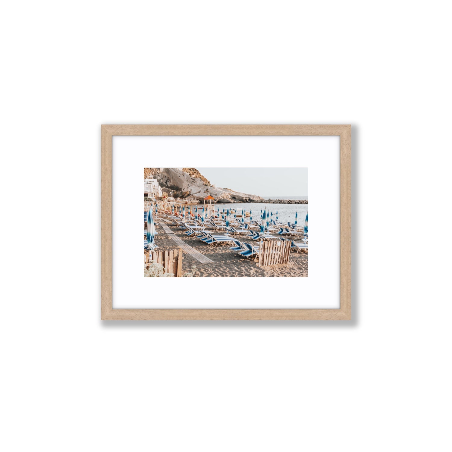Sandy Daydreams fine art print, Ischia, Italy, Small, Natural Oak Frame · Matboard, Fine Art Print