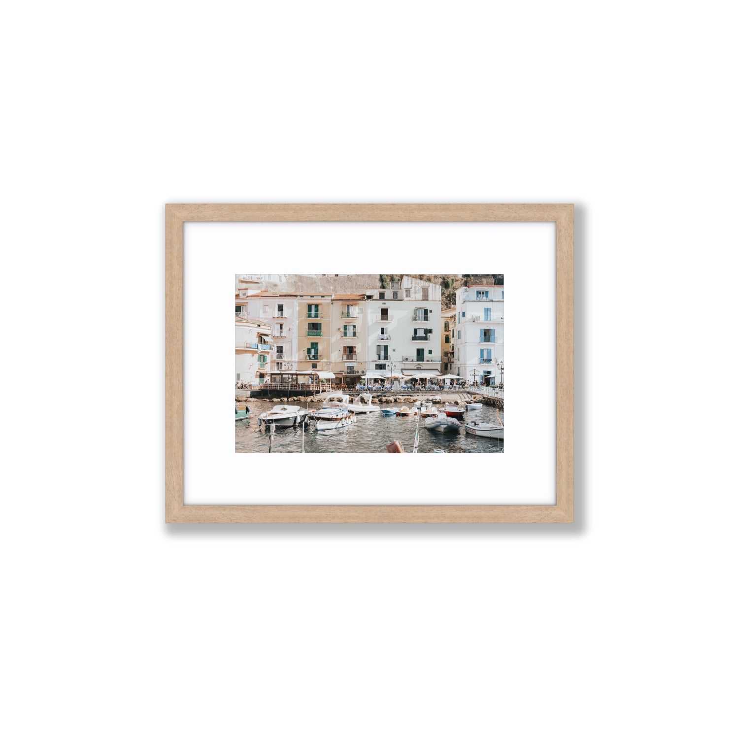 L'Insenatura fine art print, Sorrento, Italy, Small, Natural Oak Frame · Matboard, Fine Art Print