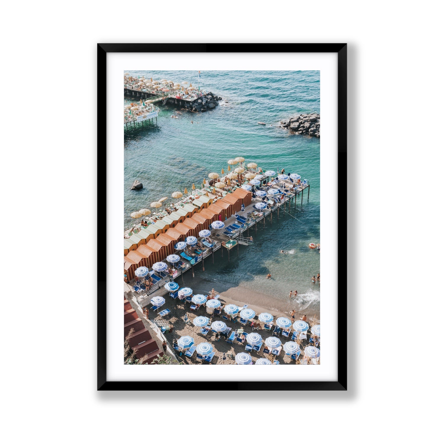 Ocean Fantasy fine art print, Sorrento, Italy, Giant, Black Frame · Matboard, Fine Art Print