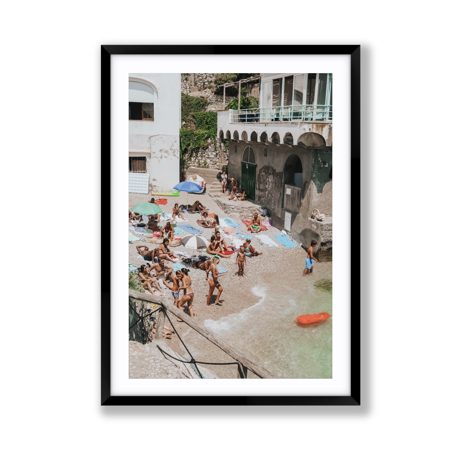 The Sunbathers Oasis fine art print, Capri, Italy, Giant, Black Frame · Matboard, Fine Art Print