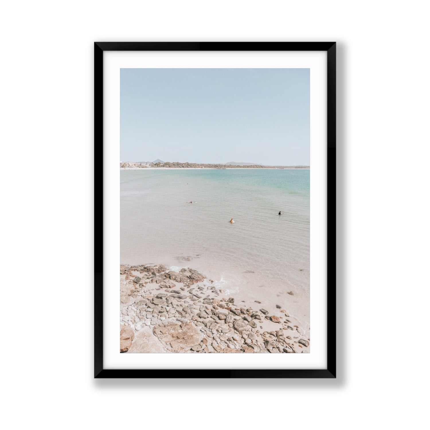 Sweet Serotonin fine art print, Noosa, Australia, coastal scenes artwork, Giant, Black Frame · Matboard, Fine Art Print