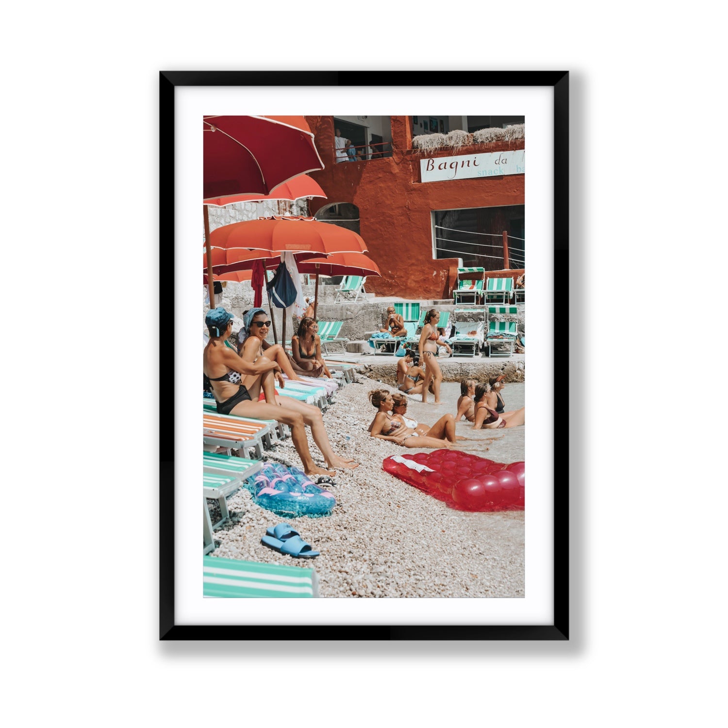 La Dolce Vita fine art print, Capri, Italy, Giant, Black Frame · Matboard, Fine Art Print