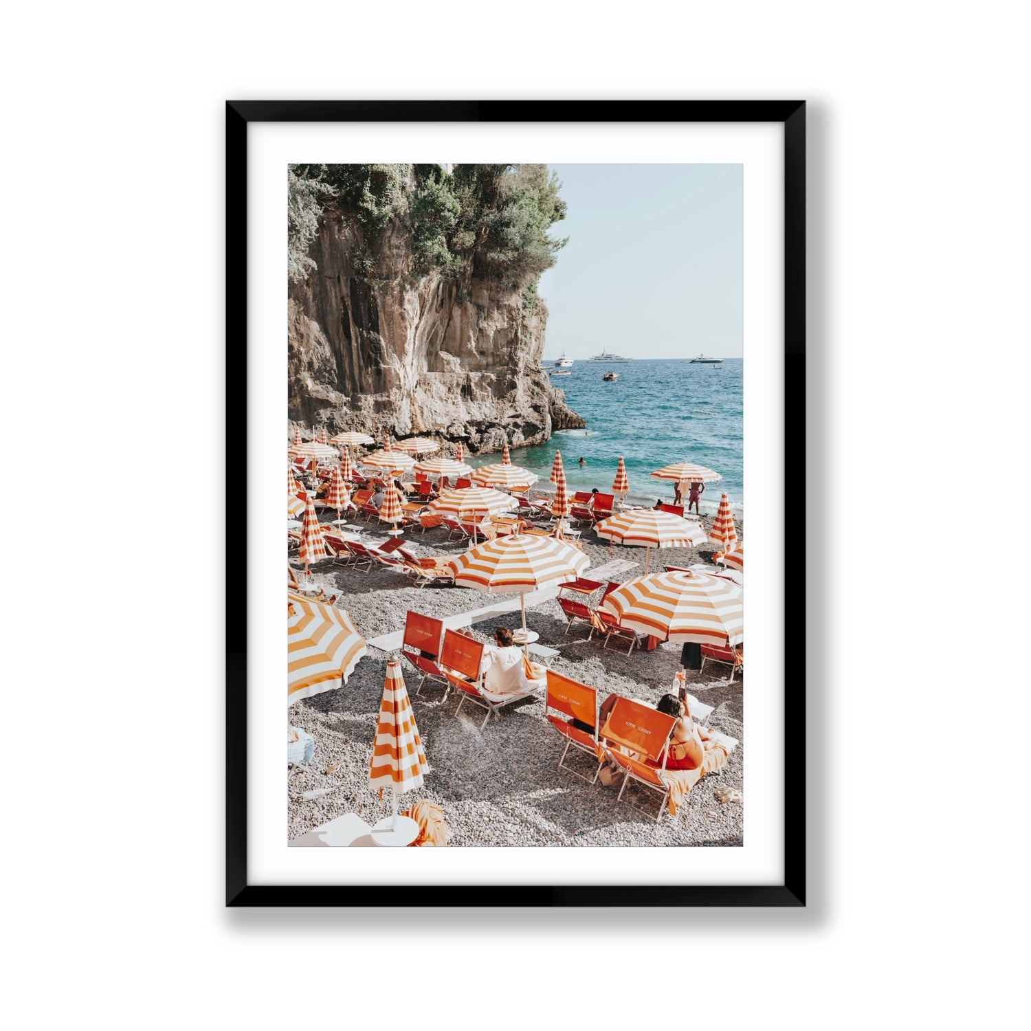 Tangerine Dream fine art print, Positano, Italy, Giant, Black Frame · Matboard, Fine Art Print