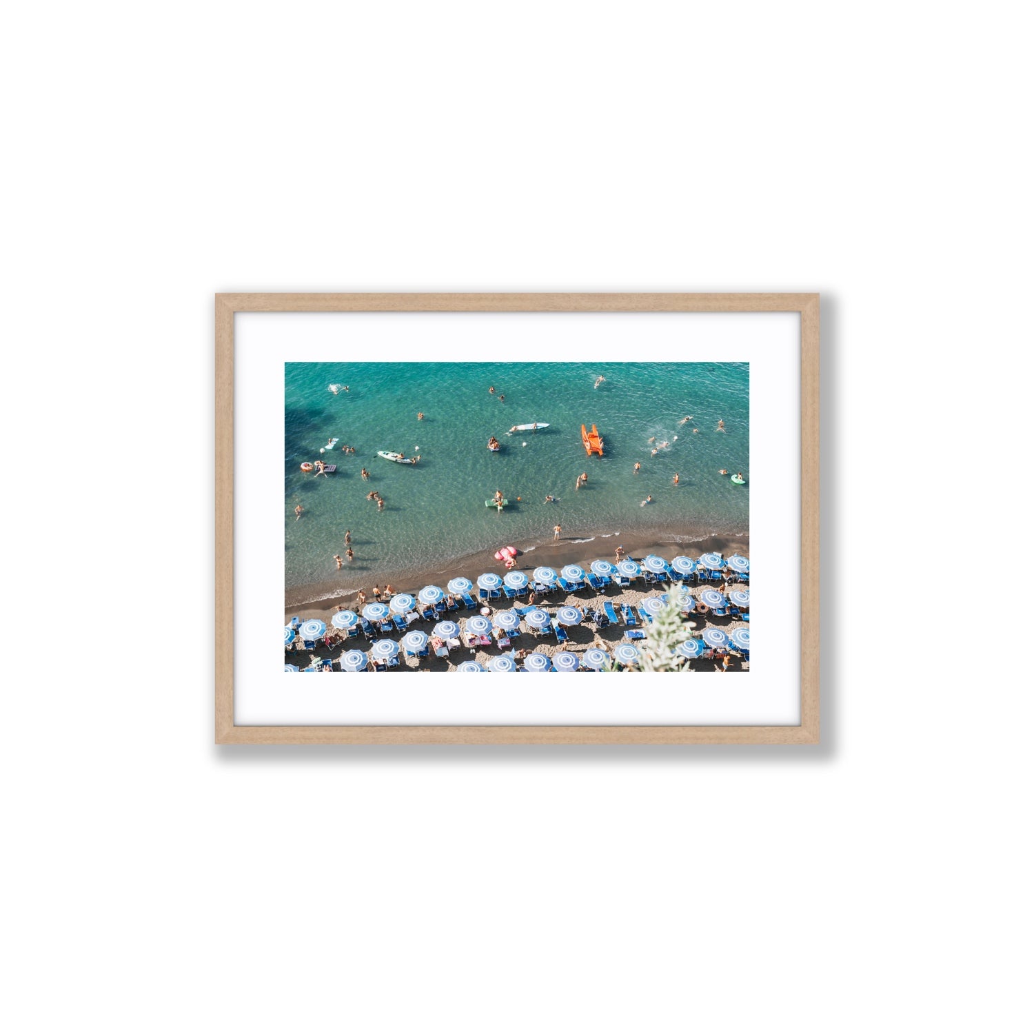 The Sea of Tranquility fine art print, Sorrento, Italy, Medium, Natural Oak Frame · Matboard, Fine Art Print