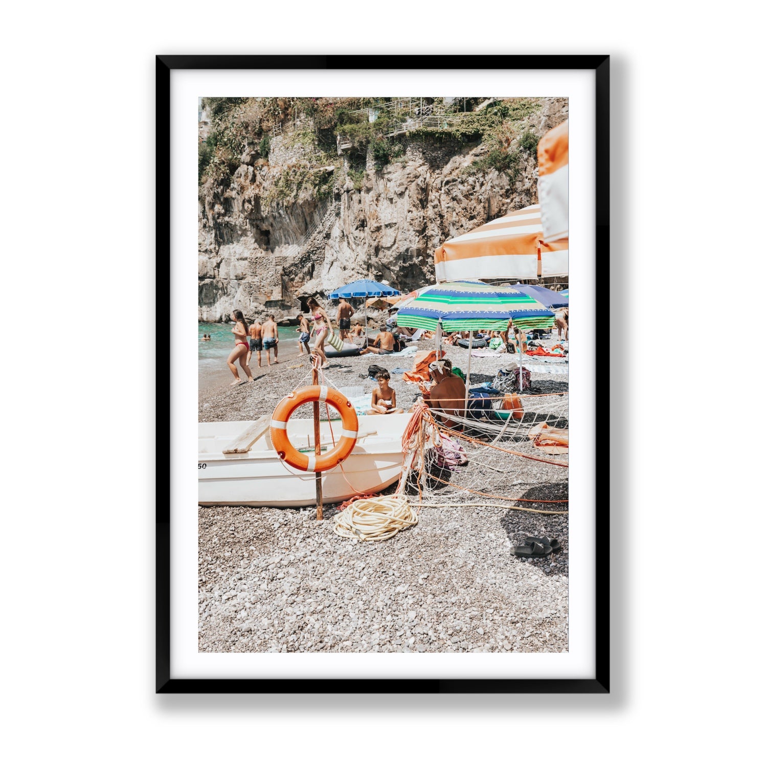 Il Ragazzo fine art print, Positano, Italy, Gallery, Black Frame · Matboard, Fine Art Print