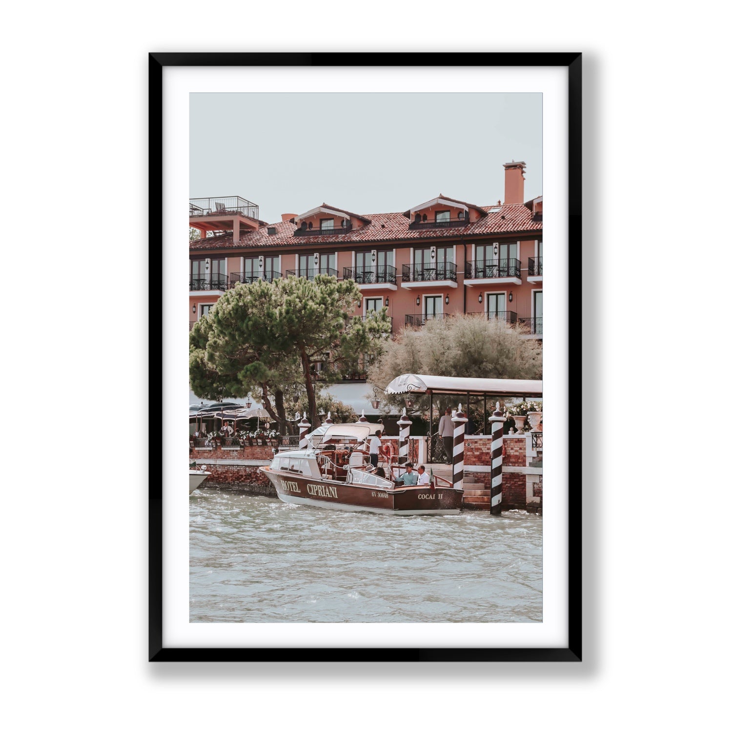 Cocai II Venice Italian wall art Gallery fine art print in black frame with matboard
