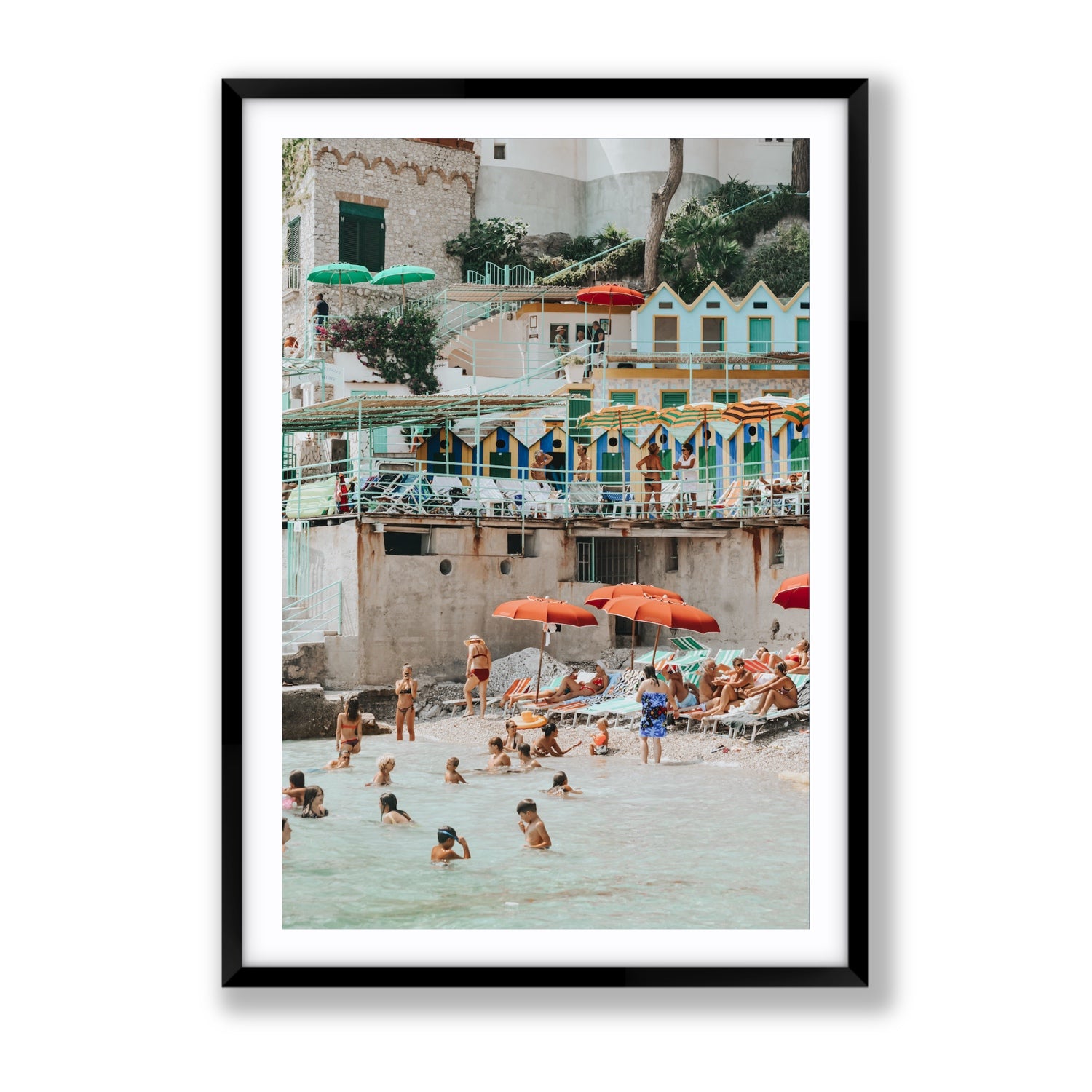 Kaleidoscope fine art print, Capri, Italy, Gallery, Black Frame · Matboard, Fine Art Print