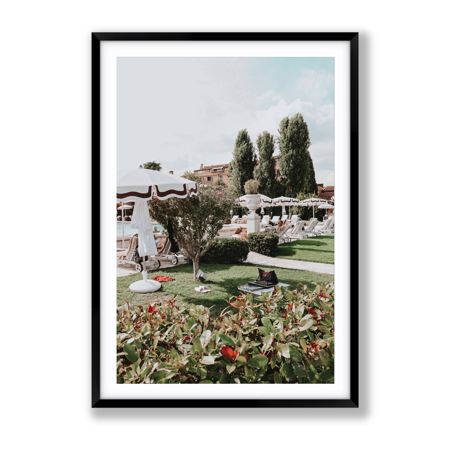 La Serenissima Venice Italian wall art Gallery fine art print in black frame with matboard