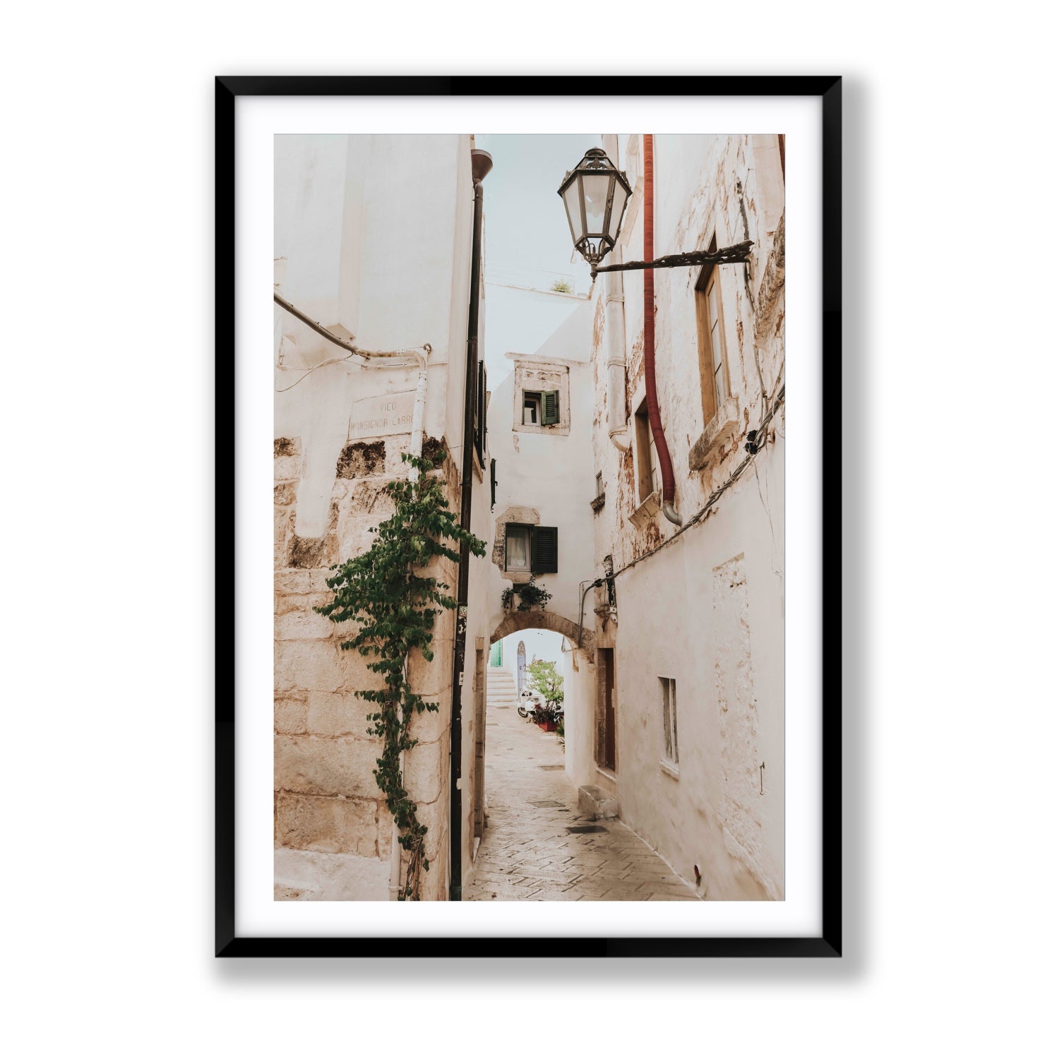 Labyrinth Lanes fine art print, Puglia, Italy, Gallery, Black Frame · Matboard, Fine Art Print