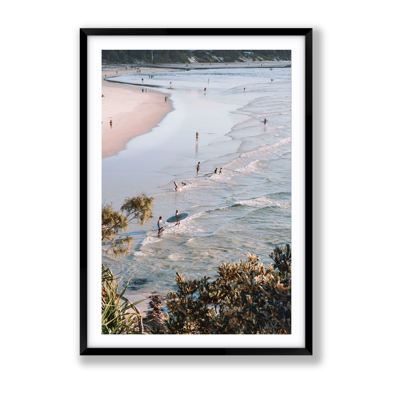 Healing Waters fine art print, Byron Bay, Australia, Gallery, Black Frame · Matboard, Fine Art Print