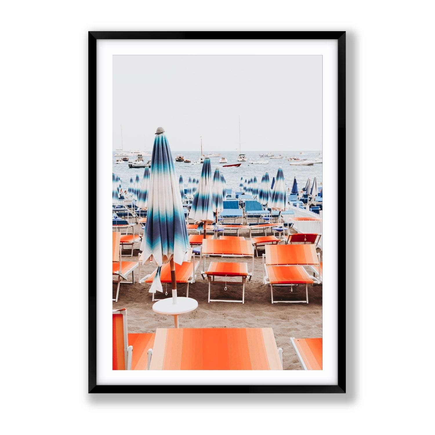 Orange Crush fine art print, Positano, Italy, Gallery, Black Frame · Matboard, Fine Art Print