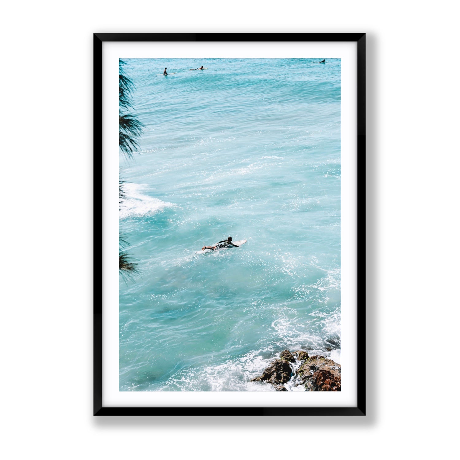 Blue Crush fine art print, Byron Bay, Australia, Gallery, Black Frame · Matboard, Fine Art Print