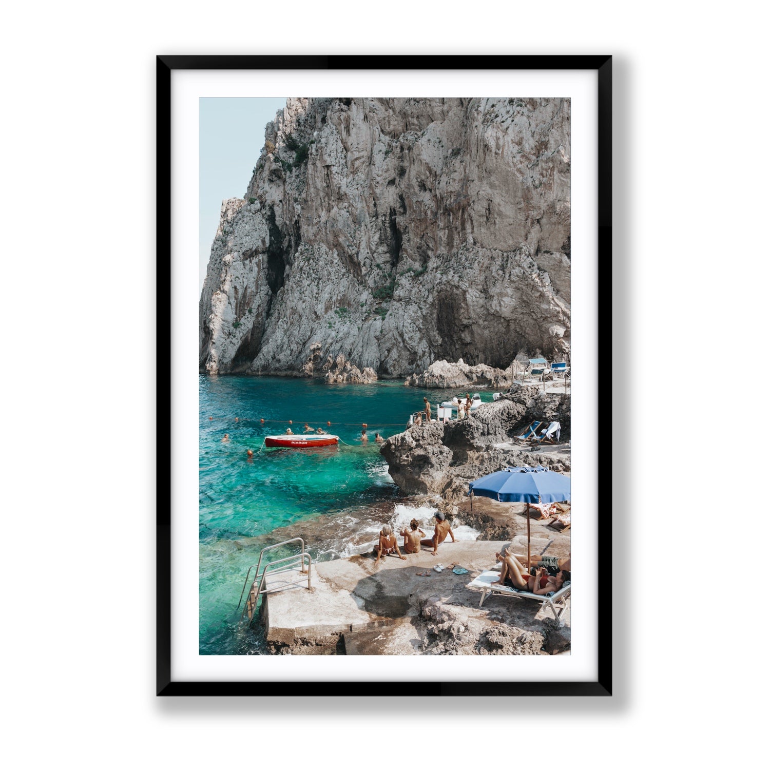 Tranquility fine art print, Capri, Italy, Gallery, Black Frame · Matboard, Fine Art Print