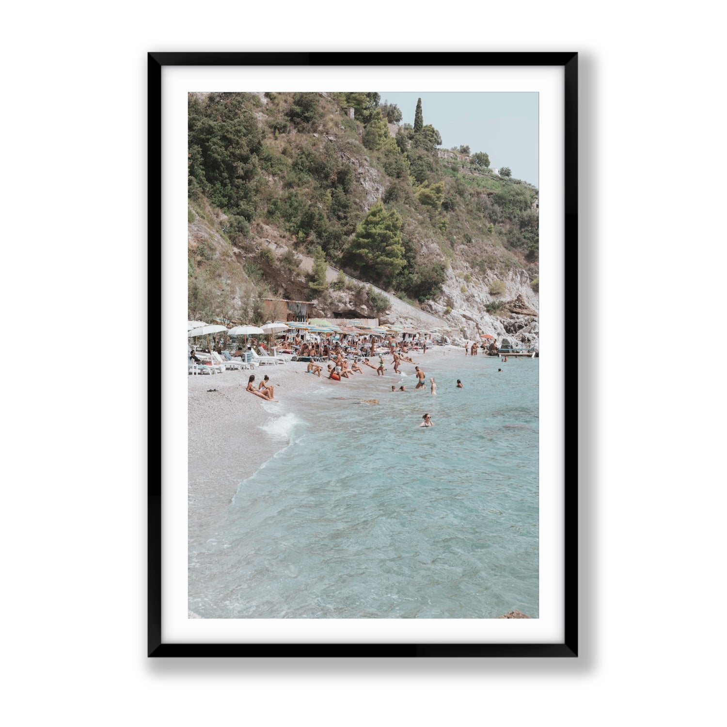 Mediterranean Magic fine art print, Amalfi, Italy, Gallery, Black Frame · Matboard, Fine Art Print