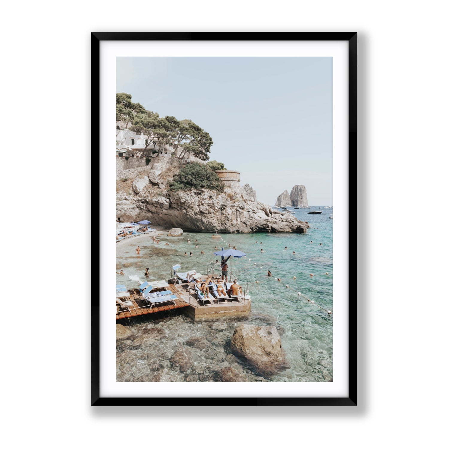 The Sweet Life fine art print, Capri, Italy, Gallery, Black Frame · Matboard, Fine Art Print