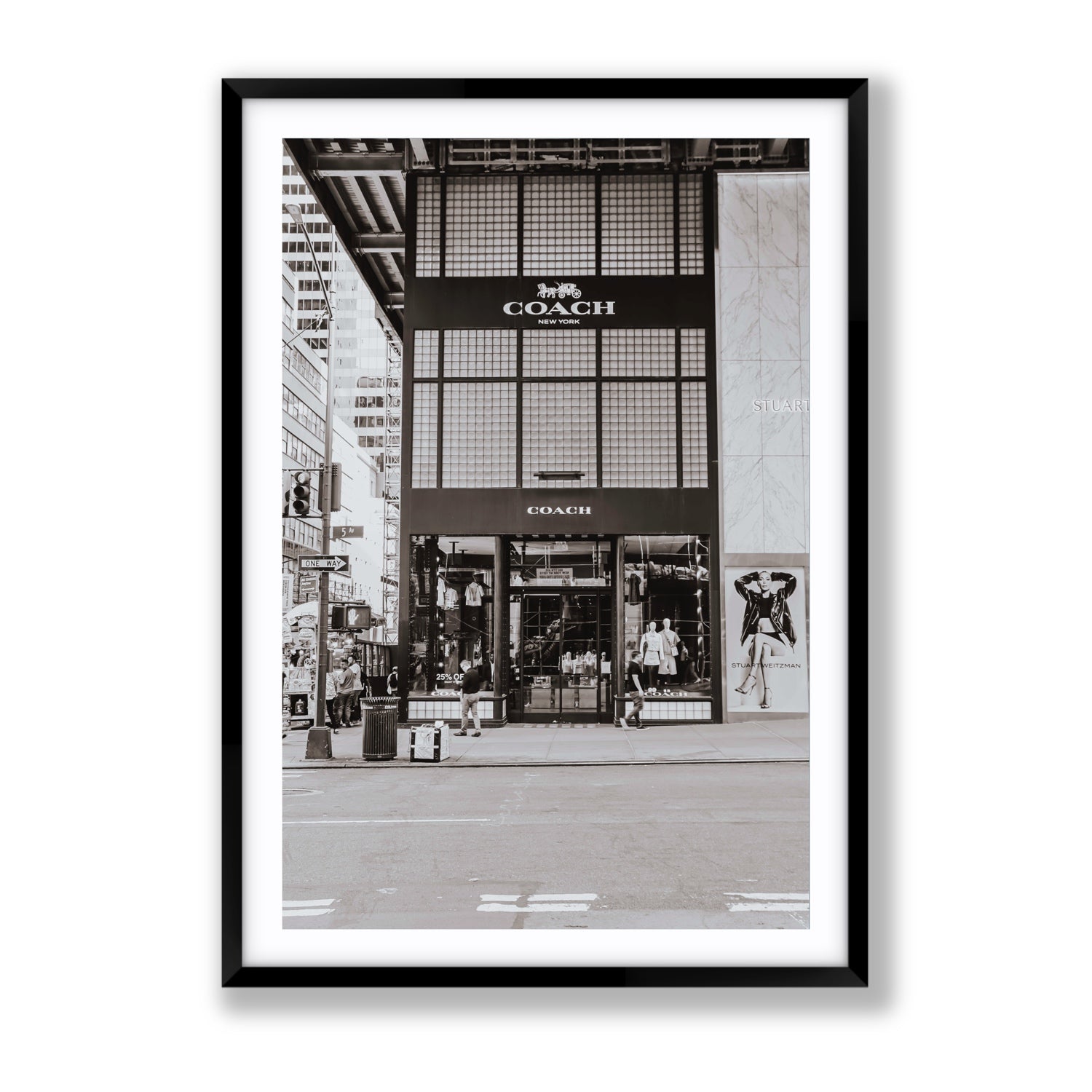 Coach Uptown fine art print, New York, United States, Gallery, Black Frame · Matboard, Fine Art Print