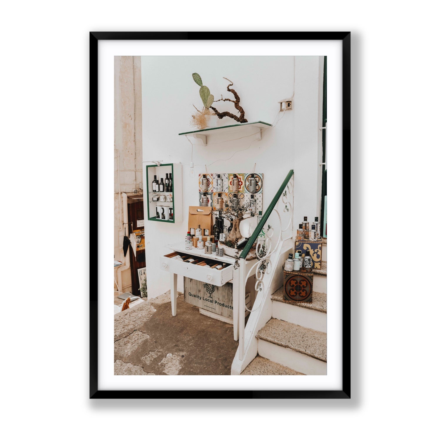 Liquid Gold fine art print, Puglia, Italy, Gallery, Black Frame · Matboard, Fine Art Print