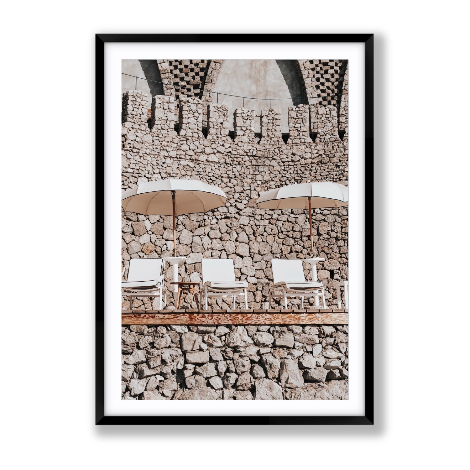 Pietra Amalfitana fine art print, Amalfi, Italy, luxury escapes artwork, Gallery, Black Frame · Matboard, Fine Art Print