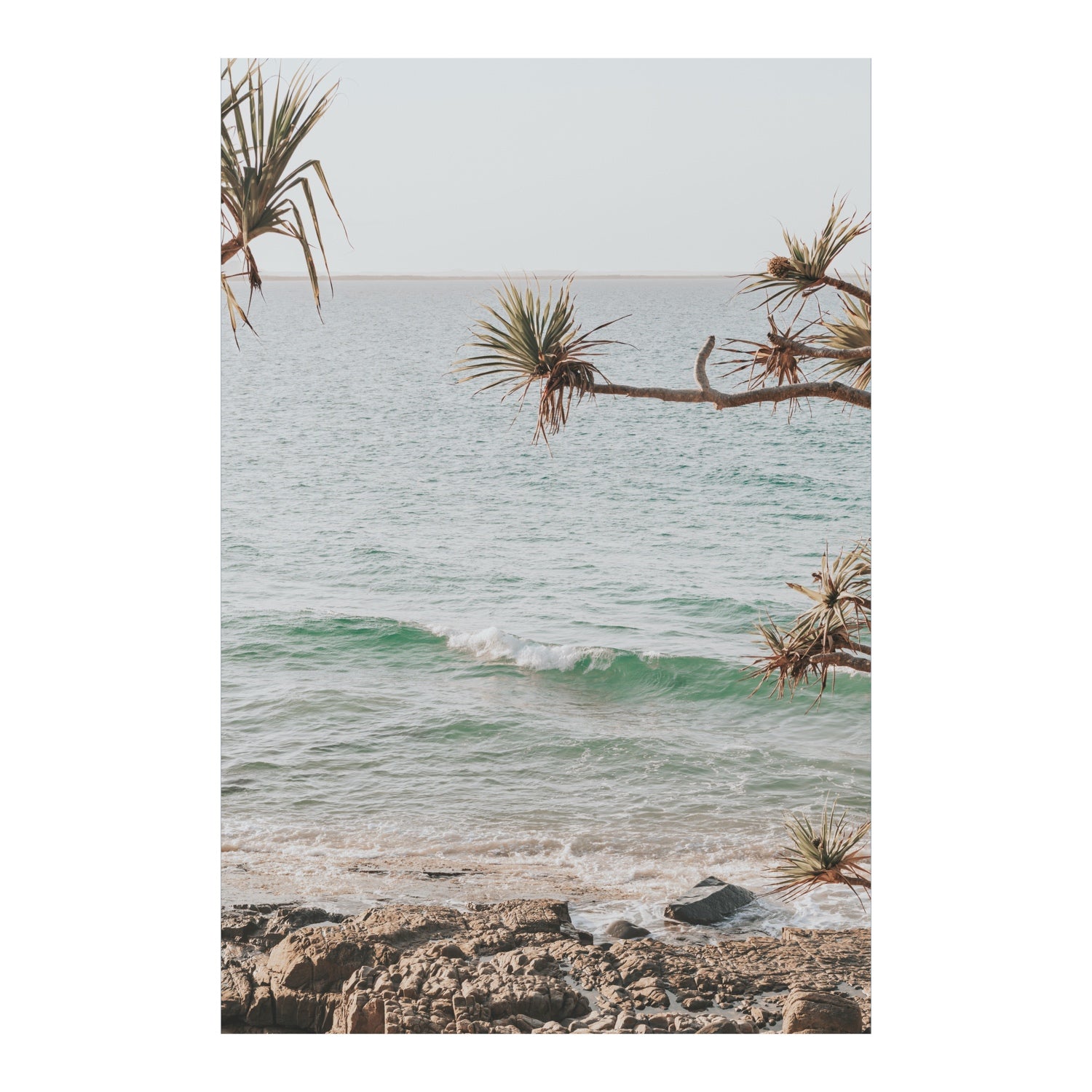 Full artwork view of Good Vibrations fine art print, Noosa, Australia, coastal scenes artwork