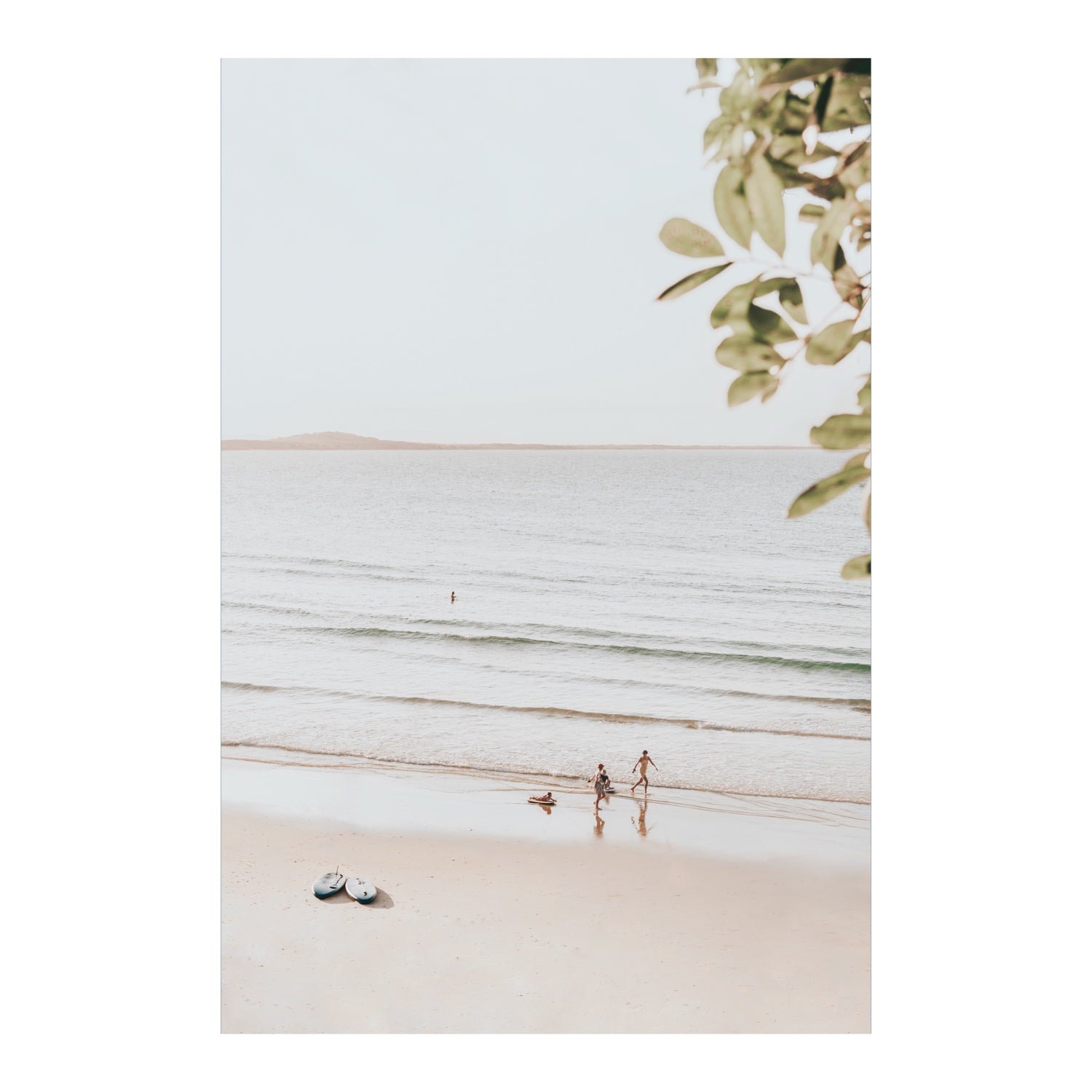 Full artwork view of Walking On Sunshine fine art print, Noosa, Australia, coastal scenes artwork