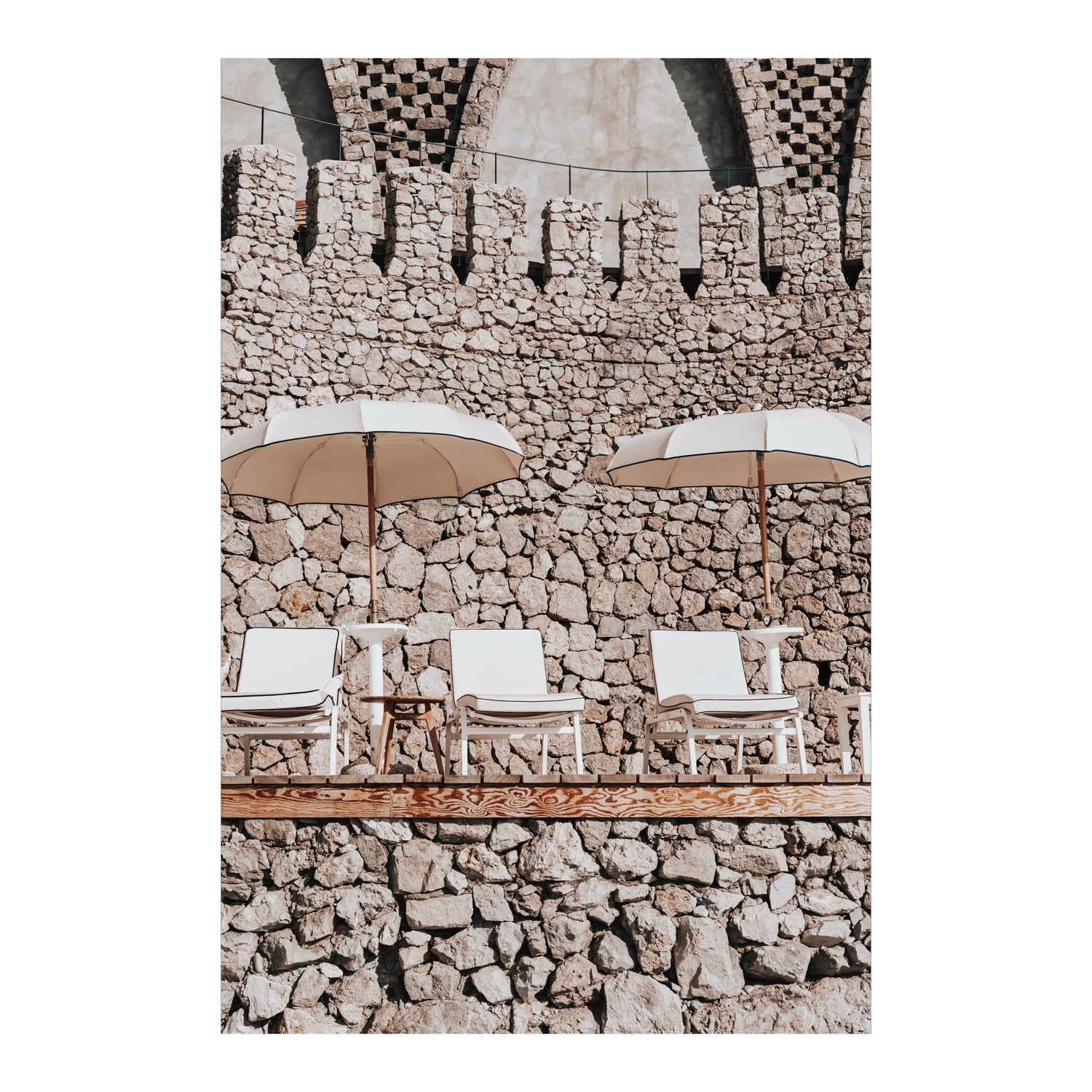 Full artwork view of Pietra Amalfitana fine art print, Amalfi, Italy, luxury escapes artwork