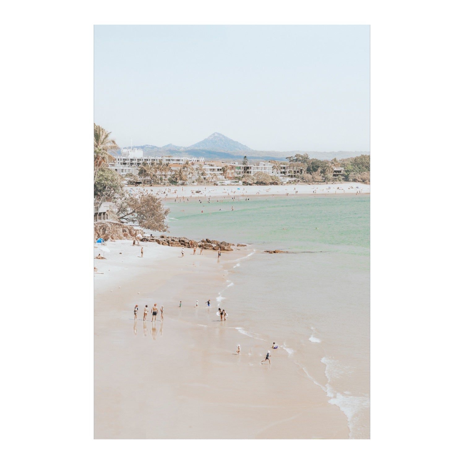 Full artwork view of Little Cove Shallows fine art print, Noosa, Australia, coastal scenes artwork