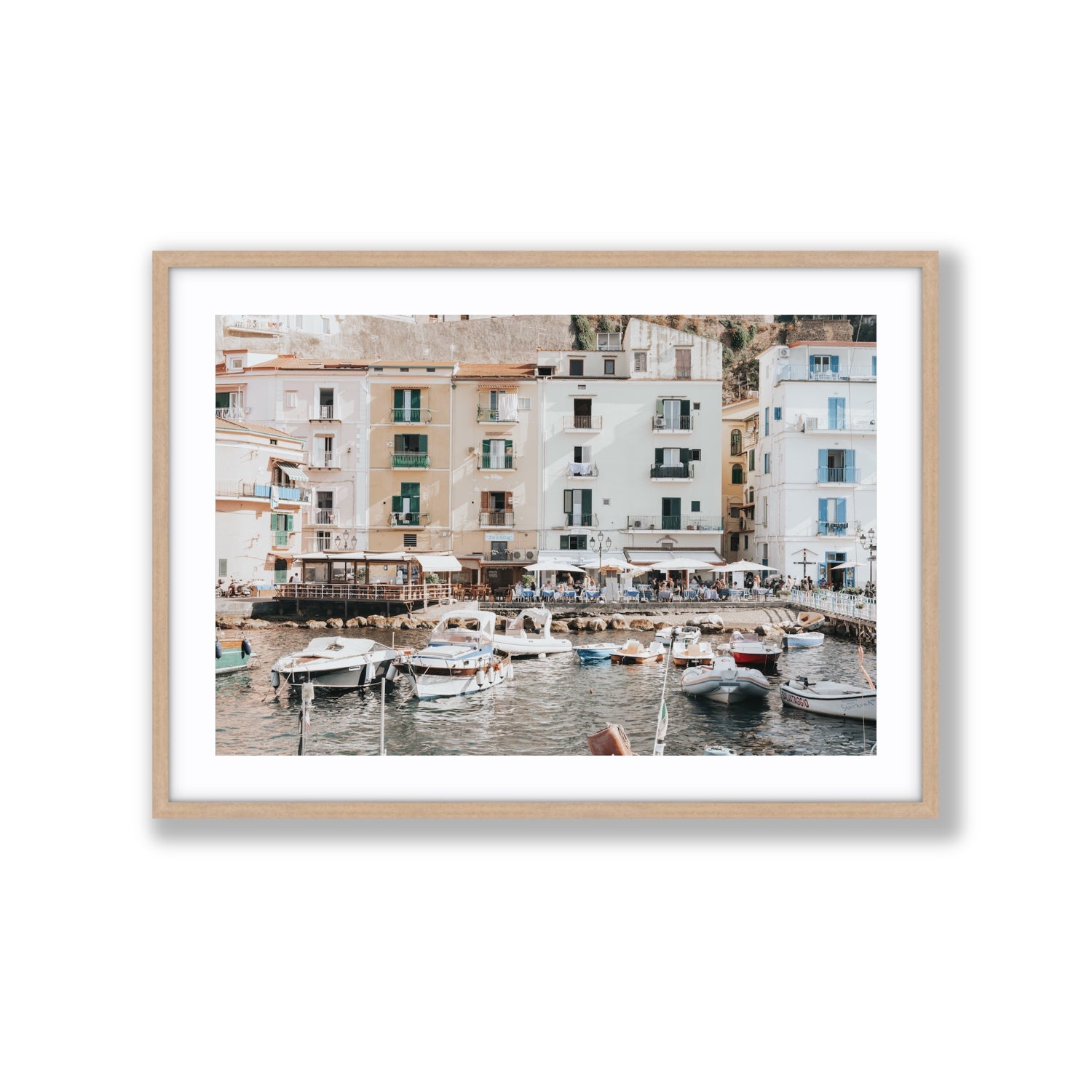 L'Insenatura fine art print, Sorrento, Italy, Extra Large, Natural Oak Frame · Matboard, Fine Art Print