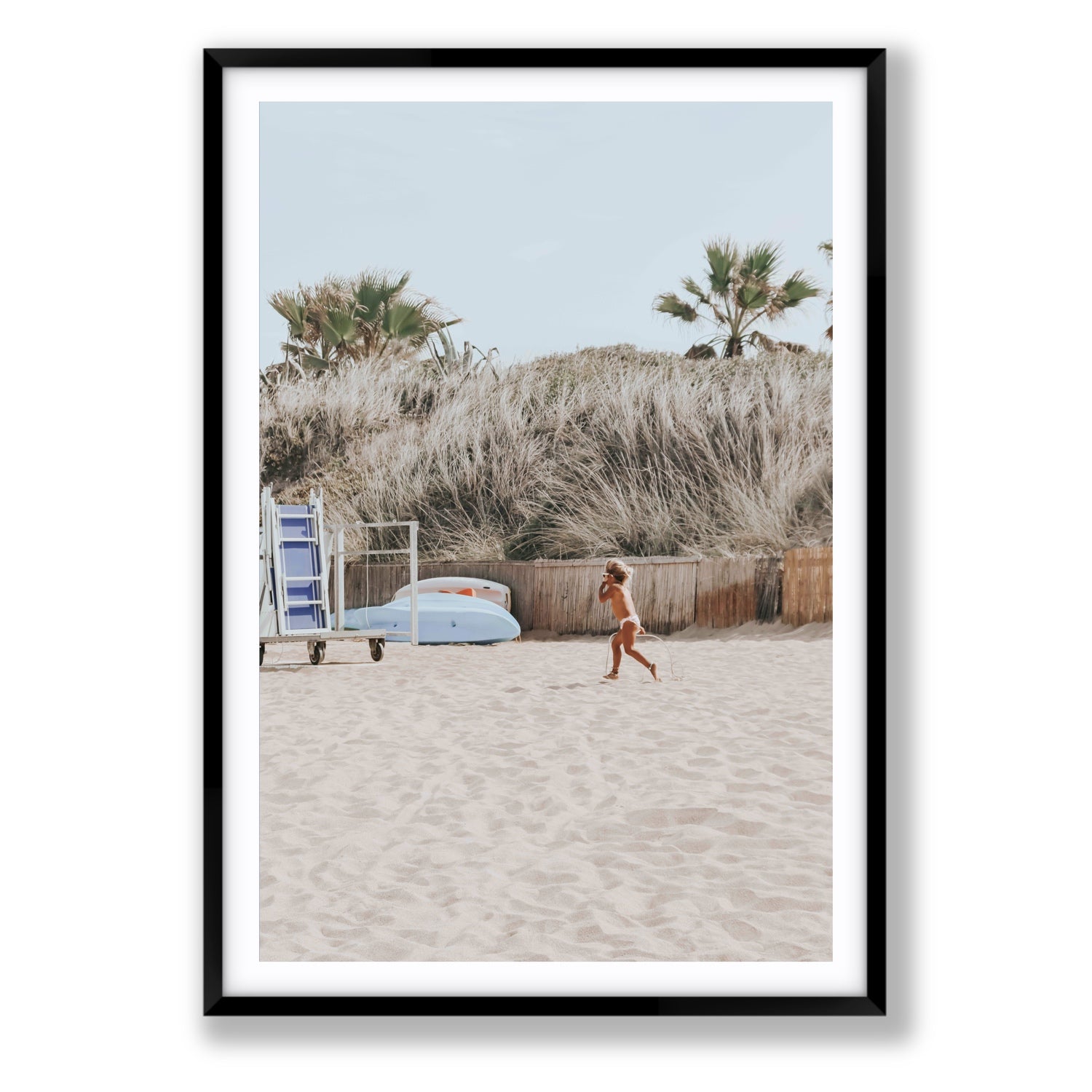 Little Explorer fine art print, Puglia, Italy, Statement, Black Frame · Matboard, Fine Art Print