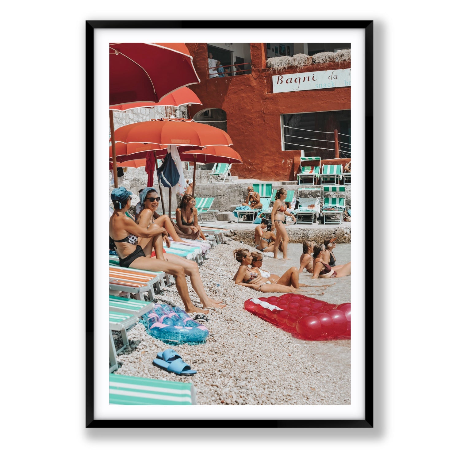La Dolce Vita fine art print, Capri, Italy, Statement, Black Frame · Matboard, Fine Art Print