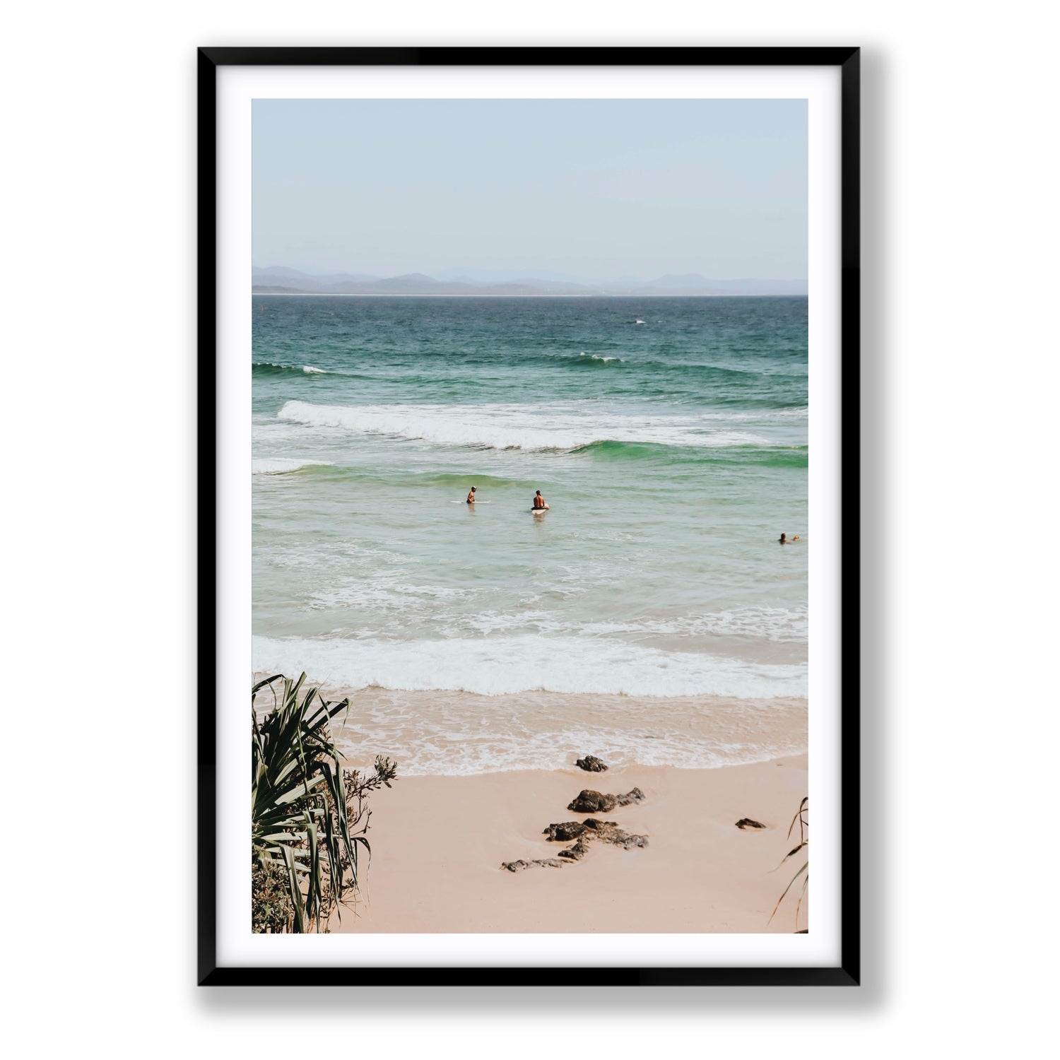 Lets Go Trippin' fine art print, Byron Bay, Australia, Statement, Black Frame · Matboard, Fine Art Print