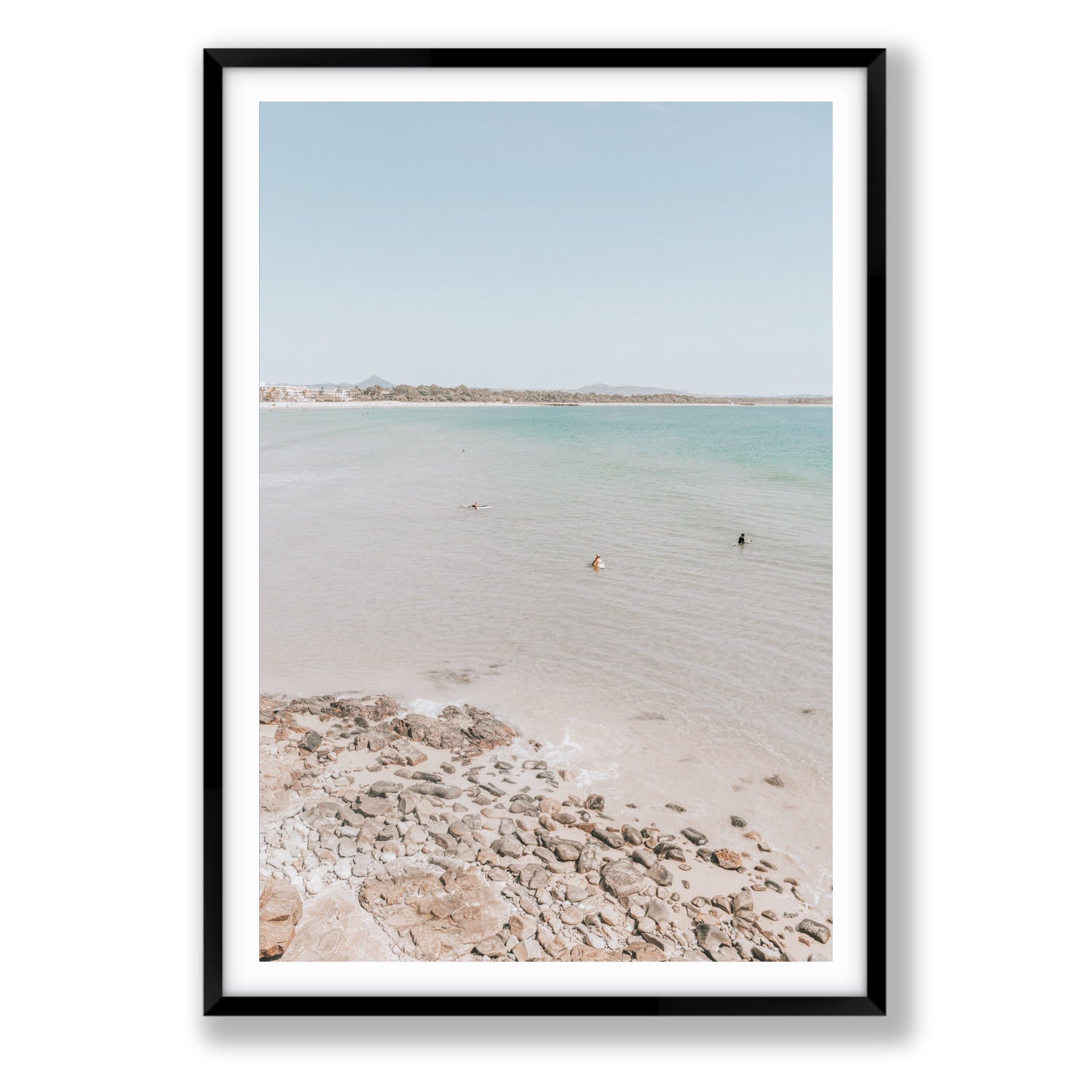 Sweet Serotonin fine art print, Noosa, Australia, coastal scenes artwork, Statement, Black Frame · Matboard, Fine Art Print