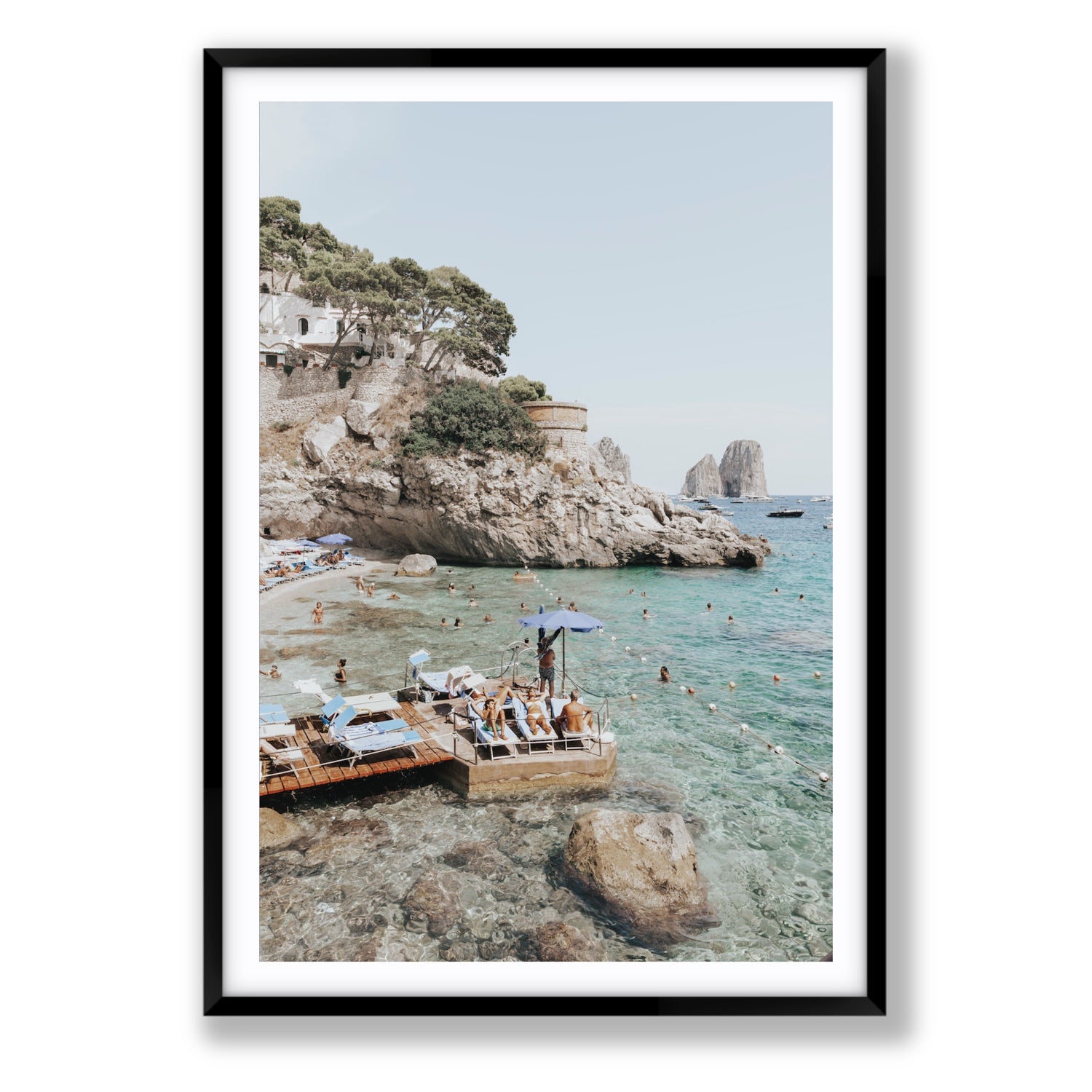 The Sweet Life fine art print, Capri, Italy, Statement, Black Frame · Matboard, Fine Art Print