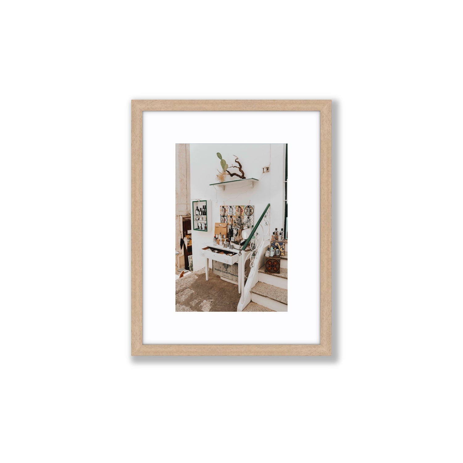 Liquid Gold fine art print, Puglia, Italy, Small, Natural Oak Frame · Matboard, Fine Art Print