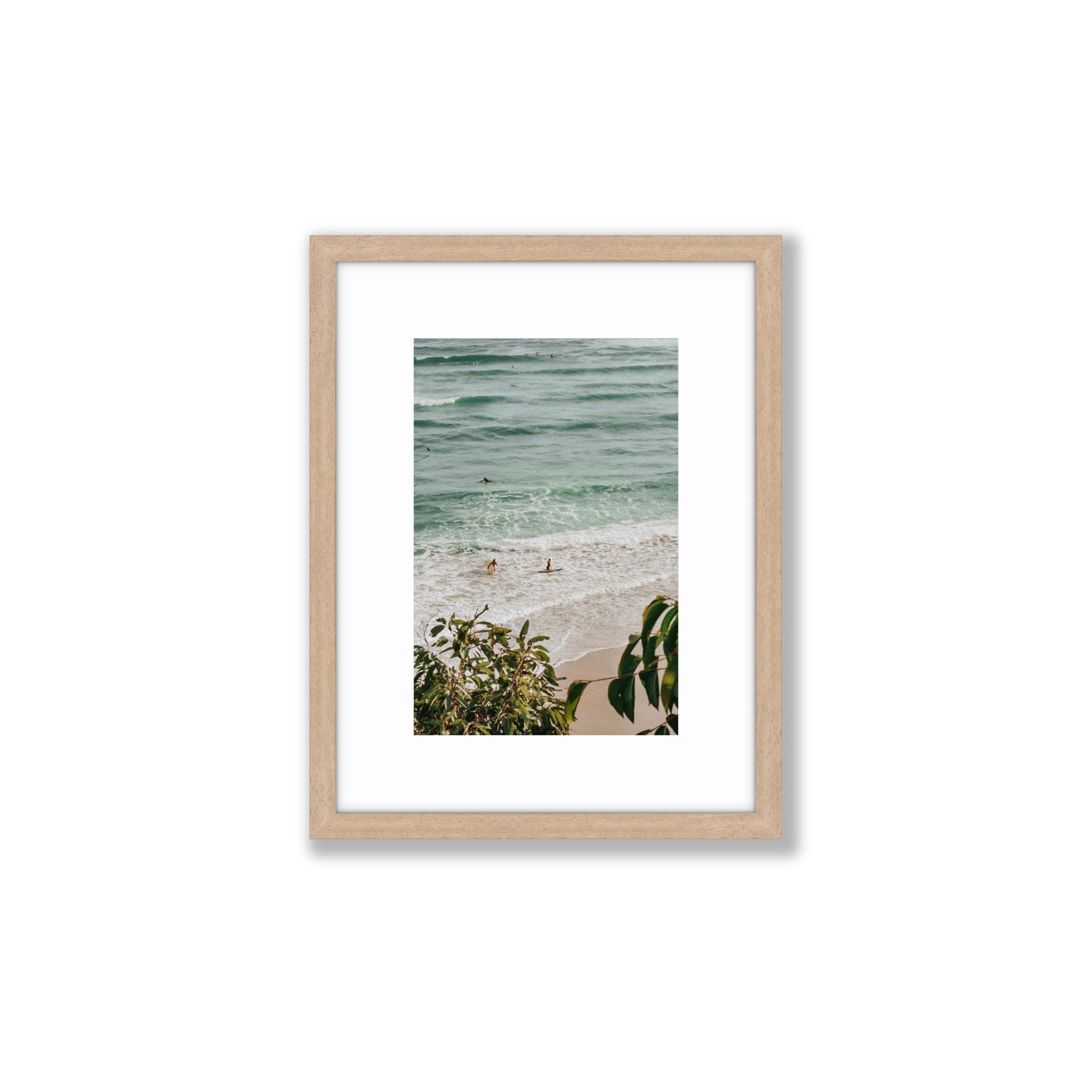 Private Paradise fine art print, Byron Bay, Australia, Small, Natural Oak Frame · Matboard, Fine Art Print