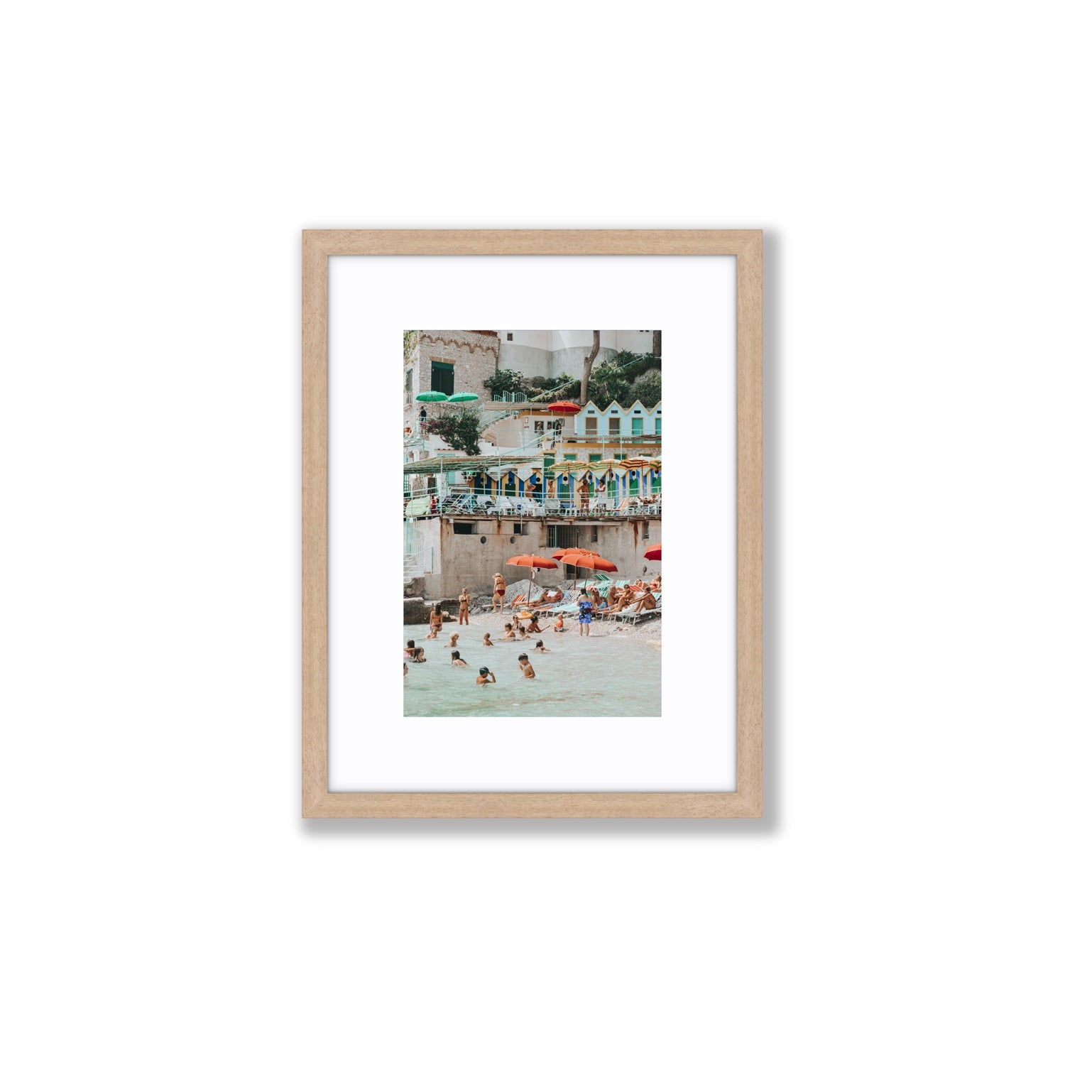 Kaleidoscope fine art print, Capri, Italy, Small, Natural Oak Frame · Matboard, Fine Art Print