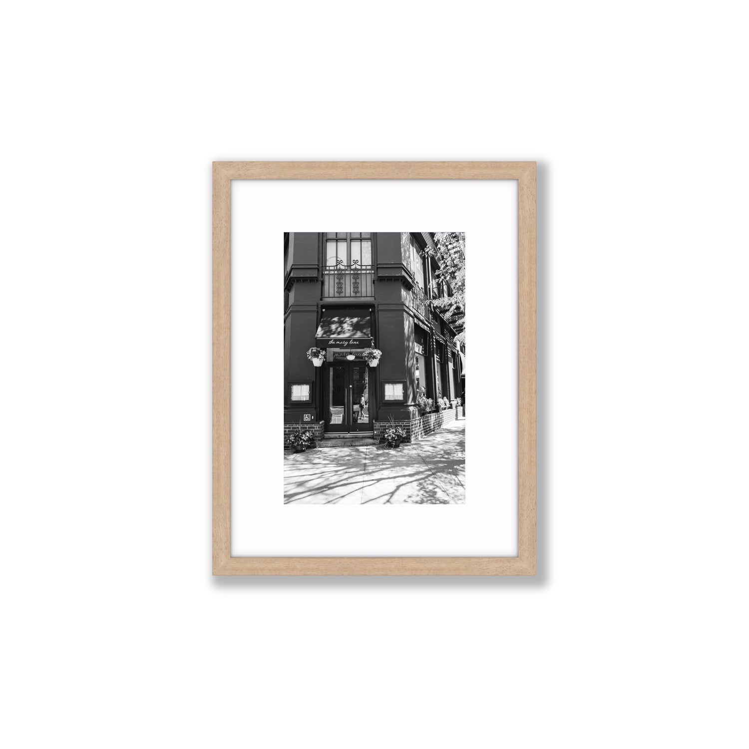 Mary's Corner fine art print, New York, United States, Small, Natural Oak Frame · Matboard, Fine Art Print